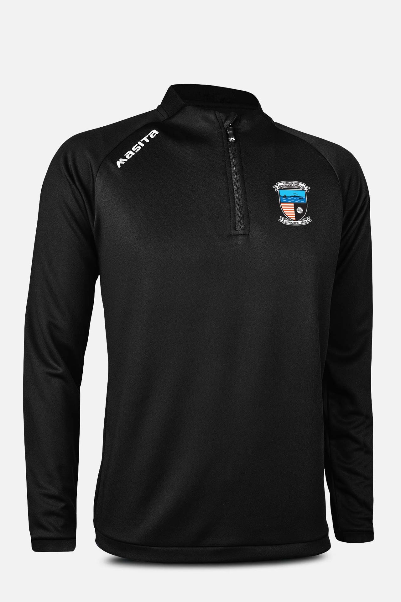Bearna GAA Pop Up Shop Black Oregon Style Half Zip Adult