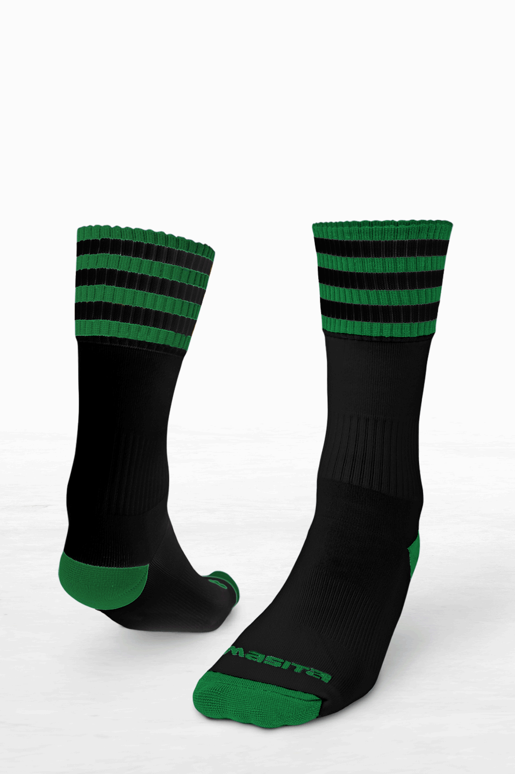 Black/Green Midi Socks All Sizes