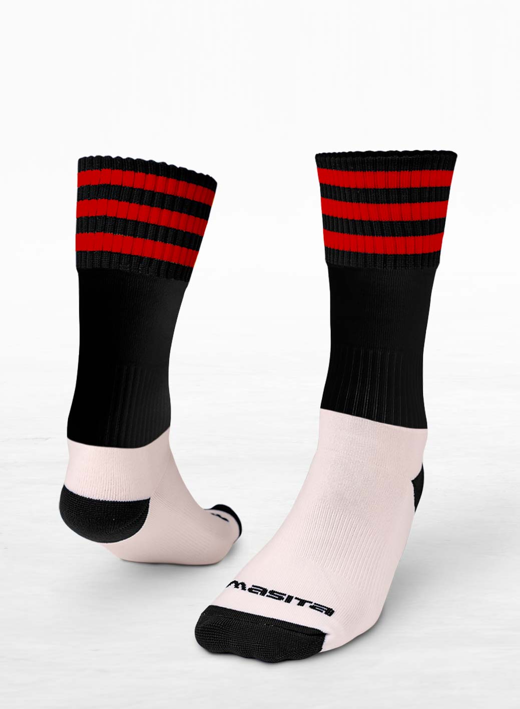 St Louis GAC Pop Up Shop Black/Red Midi Socks Kids & Adult