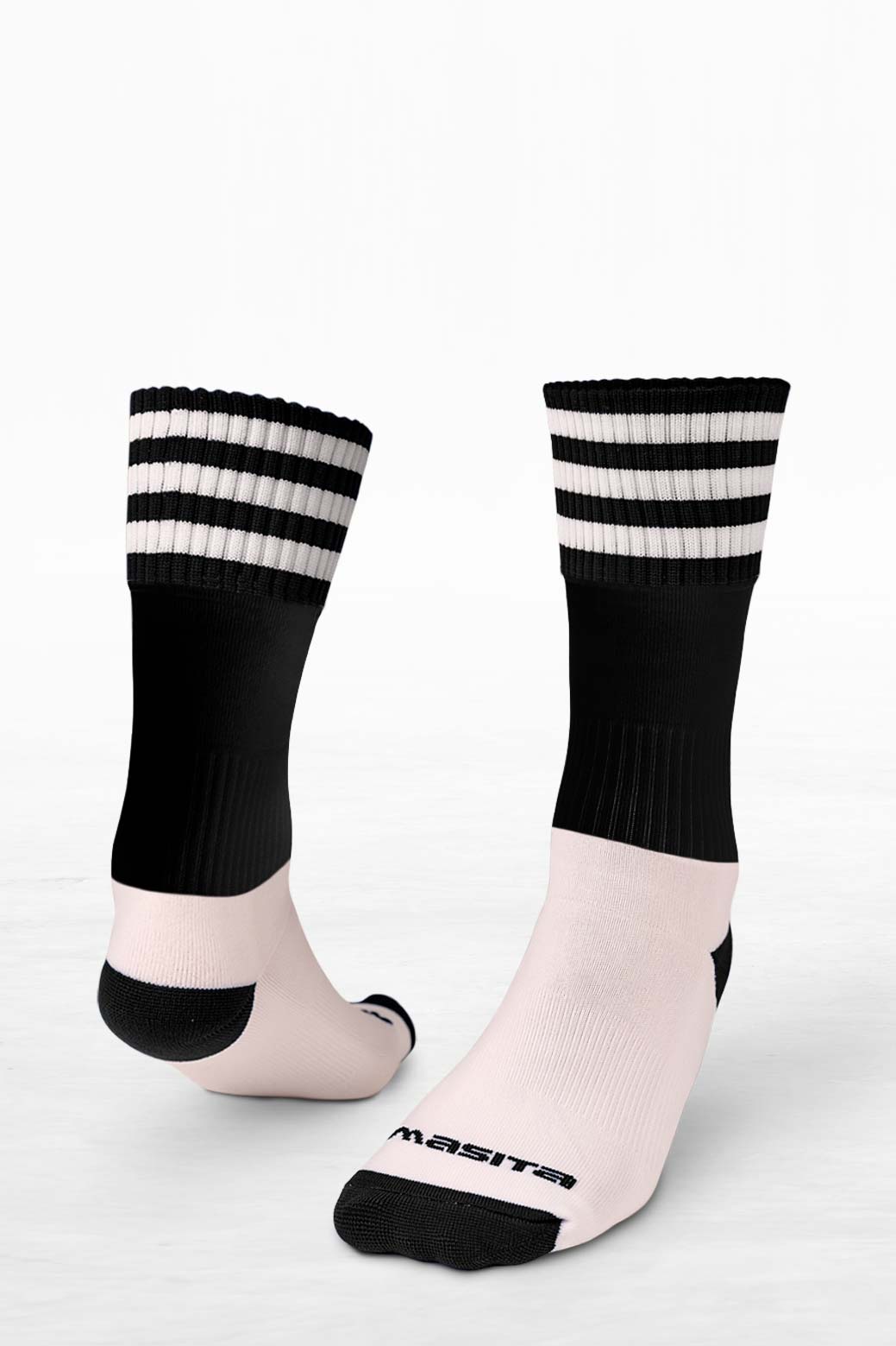 St Nicks  Black/White Midi Socks Kids & Adult