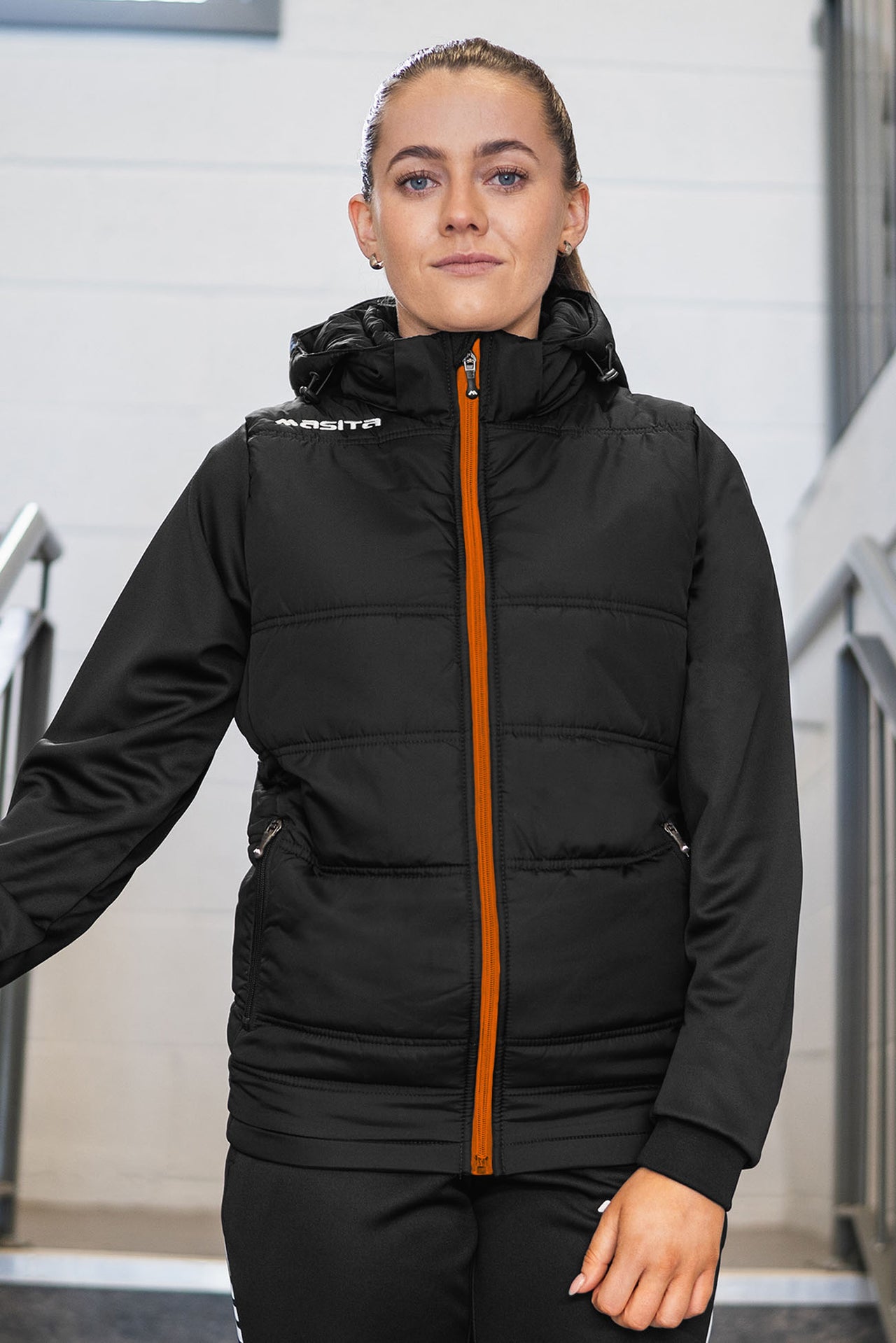 Nova Padded Jacket Black/Orange