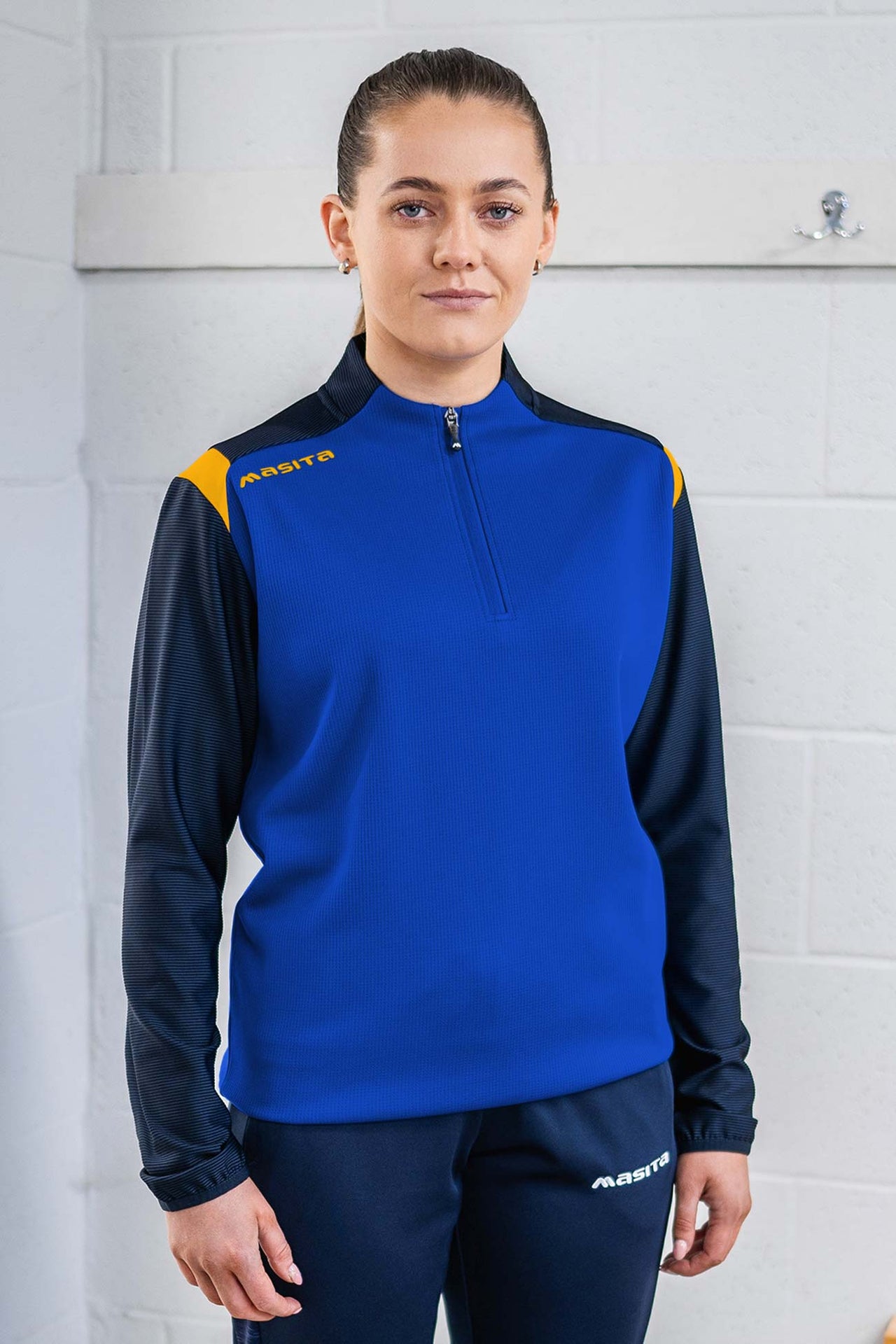 Tara Half Zip Blue/Navy/Amber