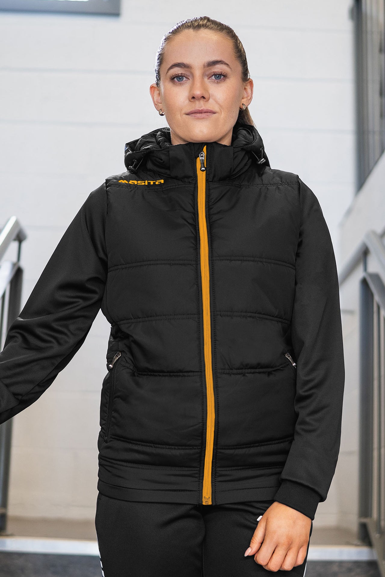 Nova Padded Jacket Black/Amber Option 2