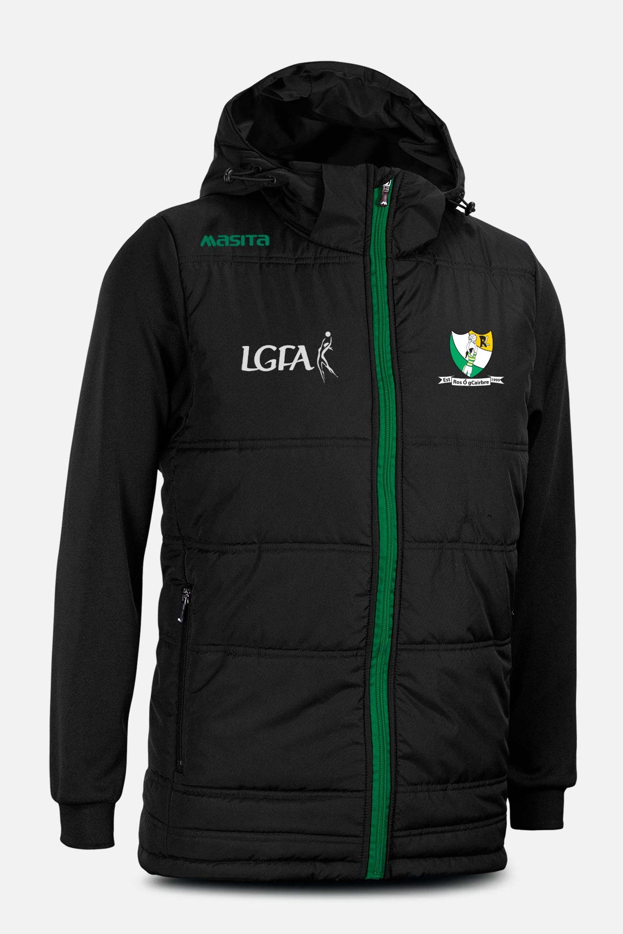 Carbery Rangers LGFA  Black Nova Padded Jacket Kids & Adults