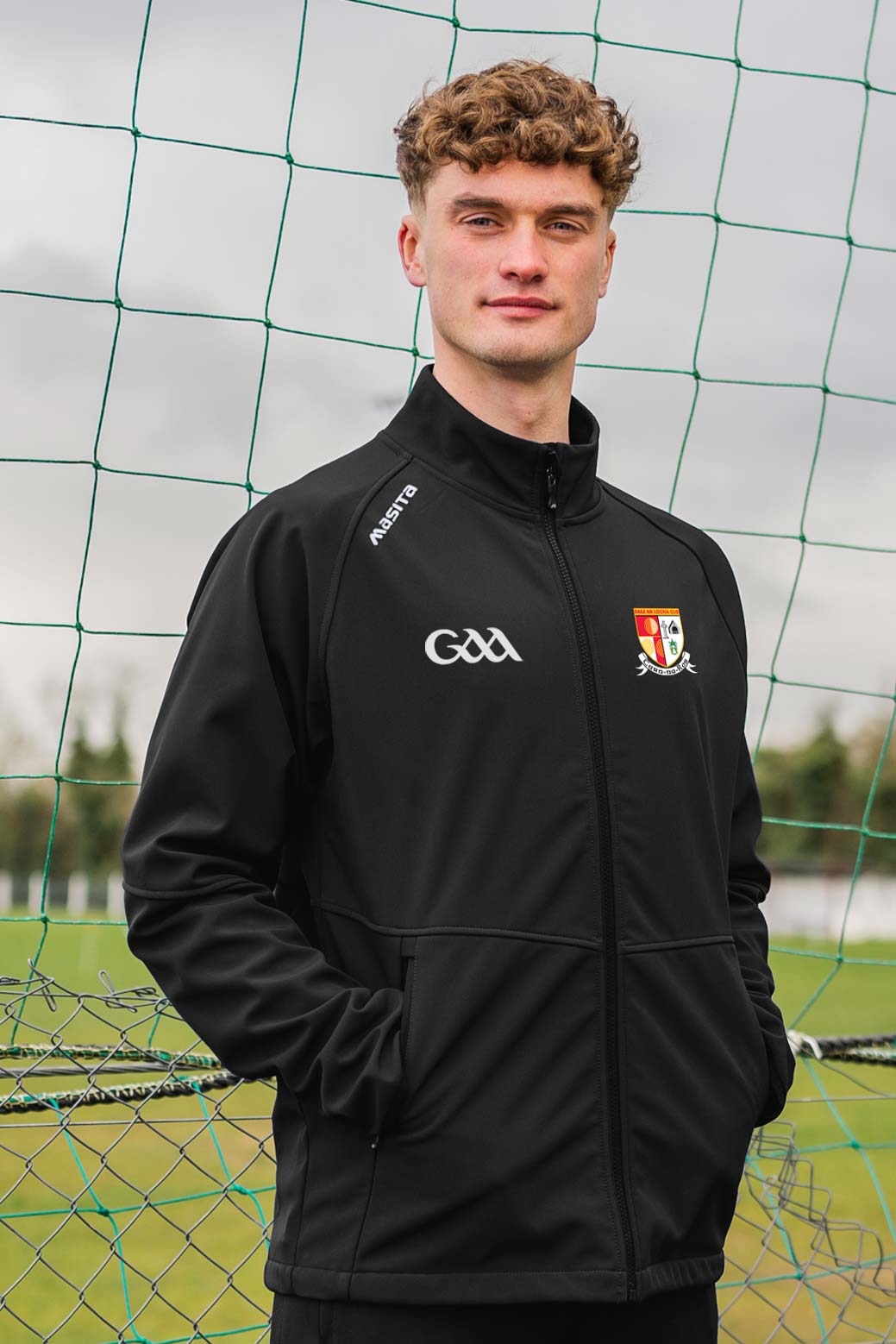 Carnlough Gaels  Black Softshell Jacket Kids & Adults