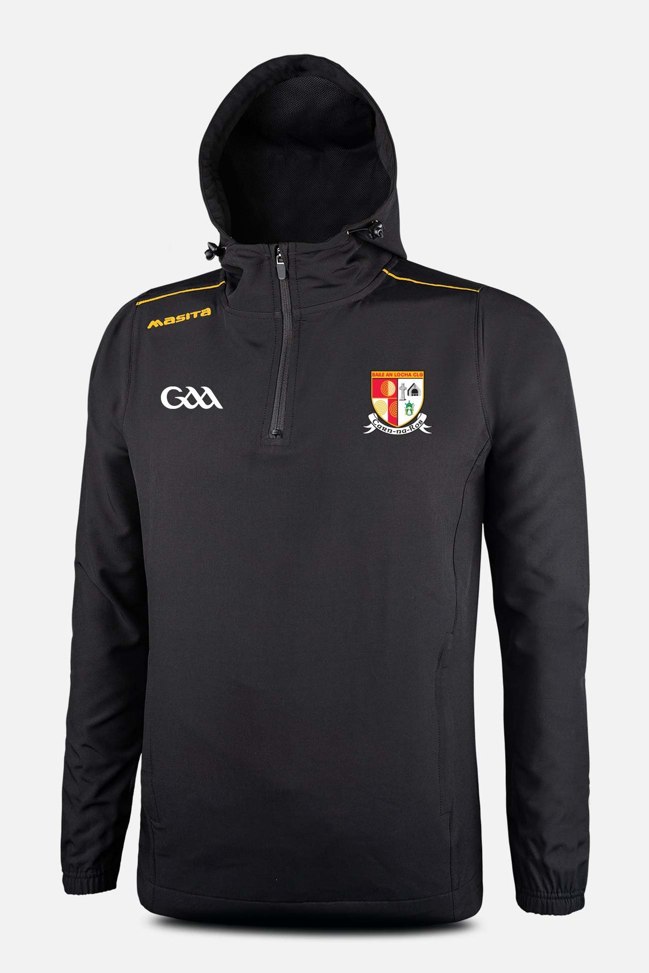 Carnlough Gaels  Black/Amber Vermont Pullover Hoodie Adults