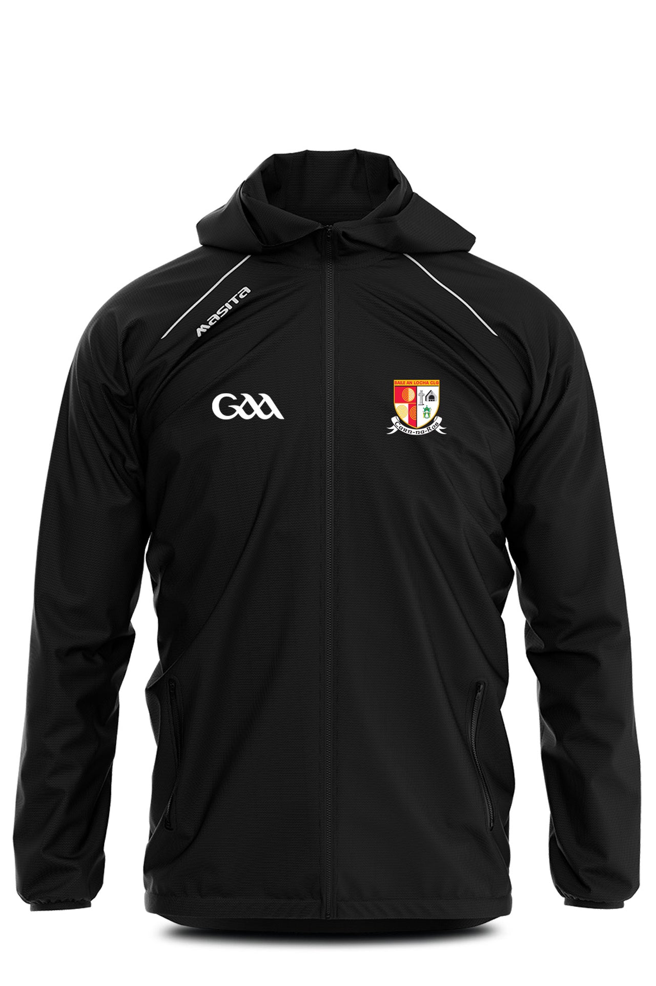 Carnlough Gaels  Black Supreme Windbreaker Kids & Adults