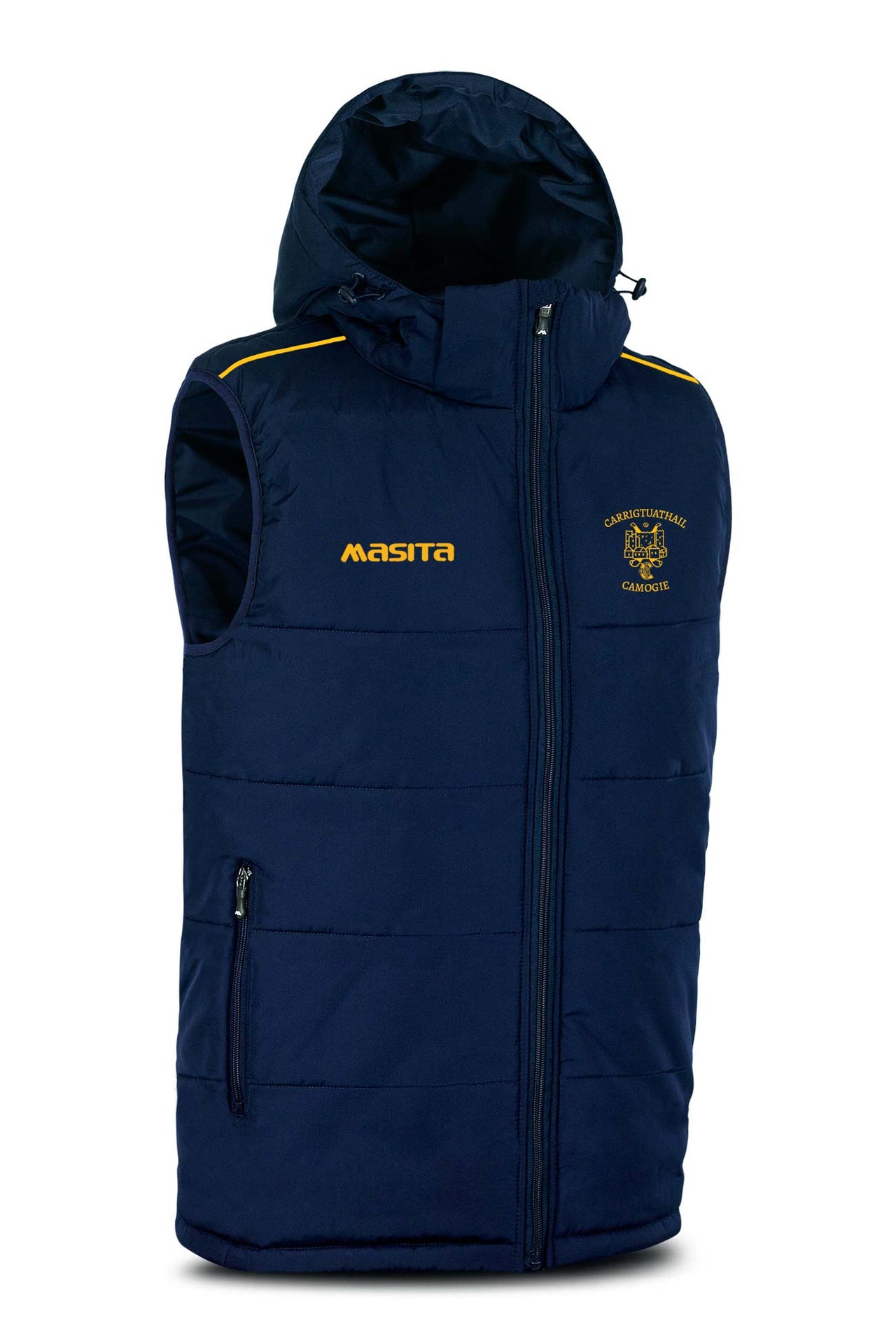 Carrigtwohill Camogie Navy/Amber Sleeveless Gilet Kids & Adults