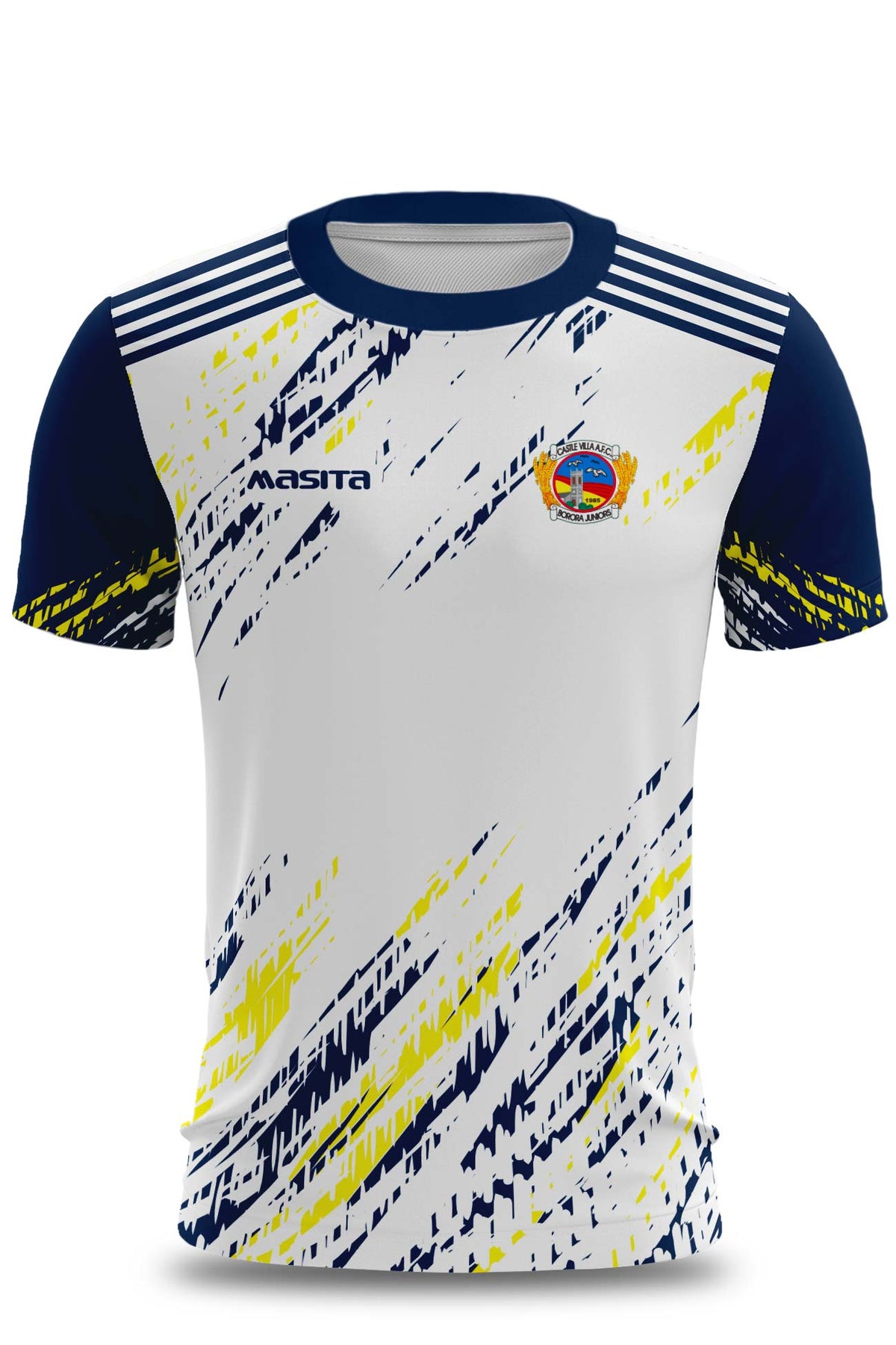 Castle Villa FC Pop Up Shop White Training Jersey Regular Fit Kids & Adults