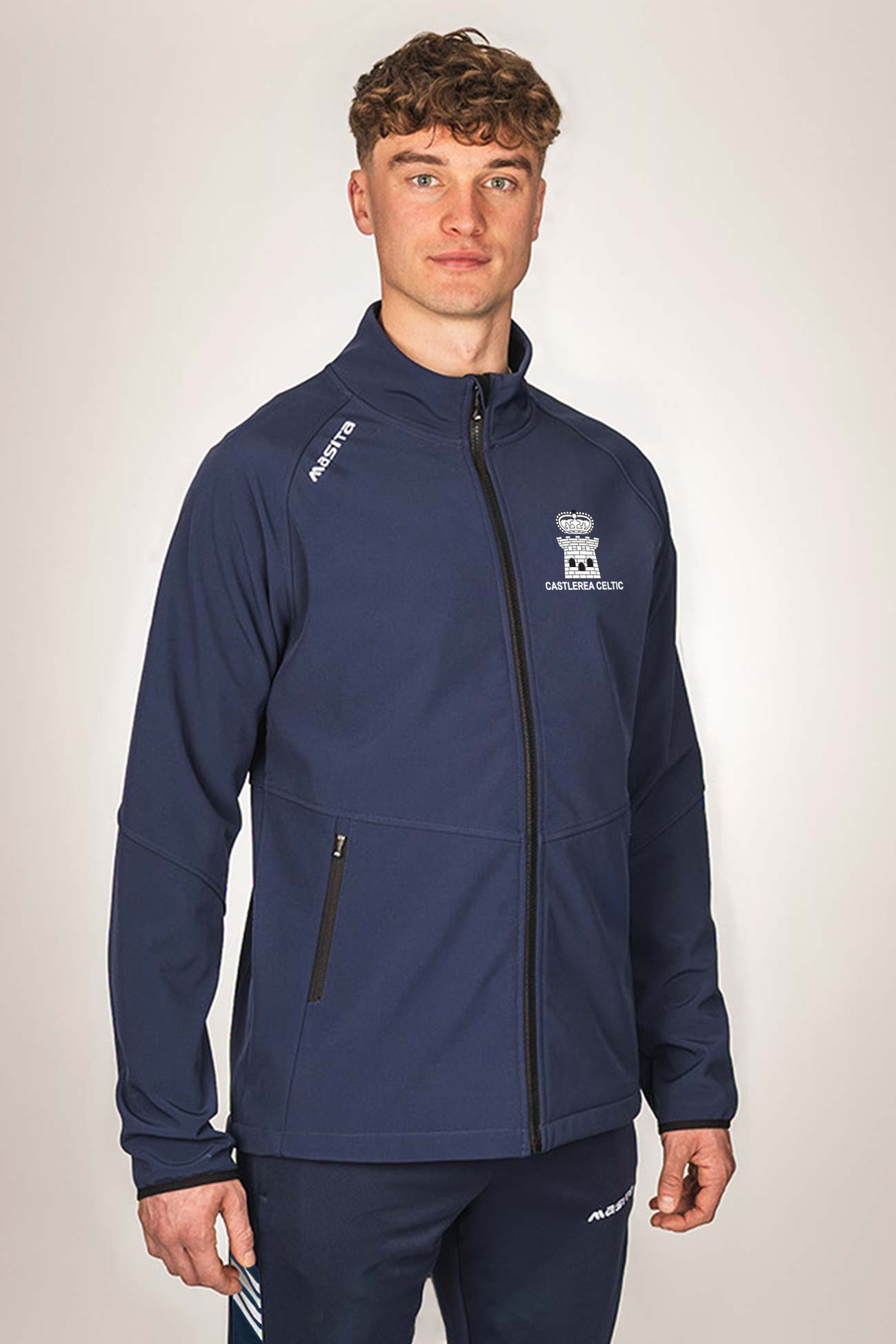 Castlerea Celtic FC Navy Softshell Jacket Kids