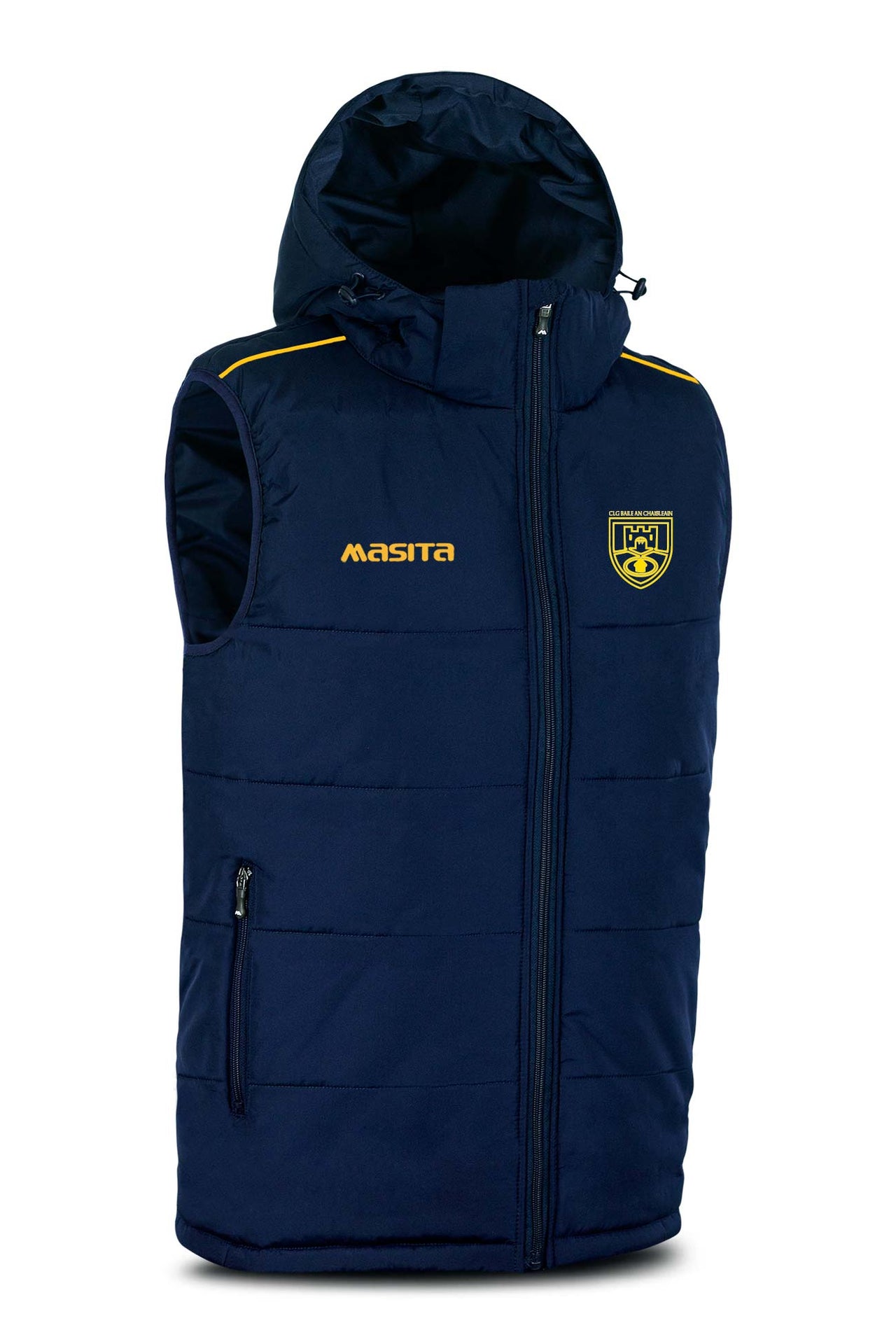 Castletown LGFA Navy/Amber Sleeveless Gilet Kids & Adults