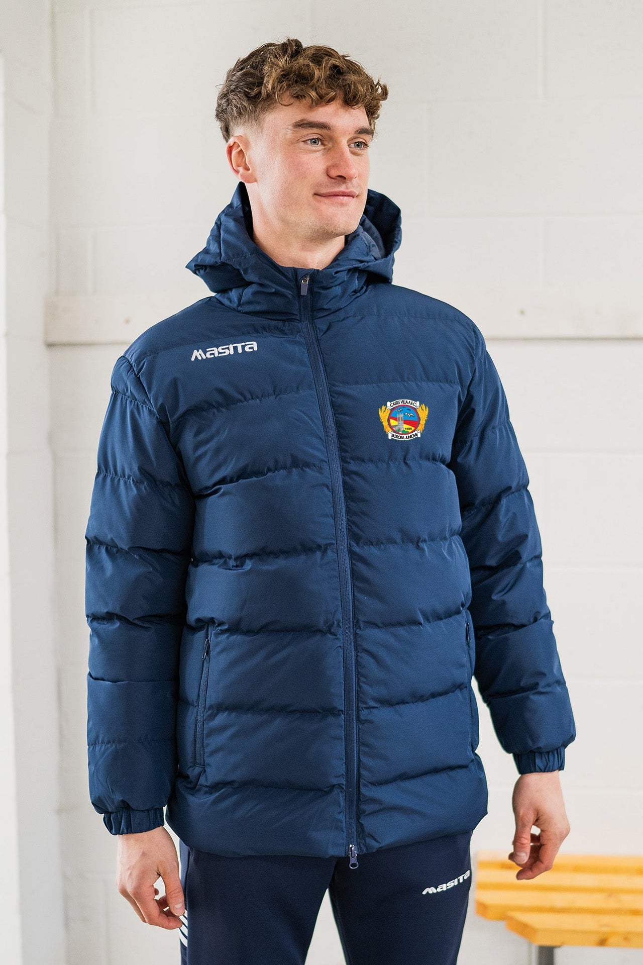 Castle Villa FC  Navy Nepal Winter Jacket Adult