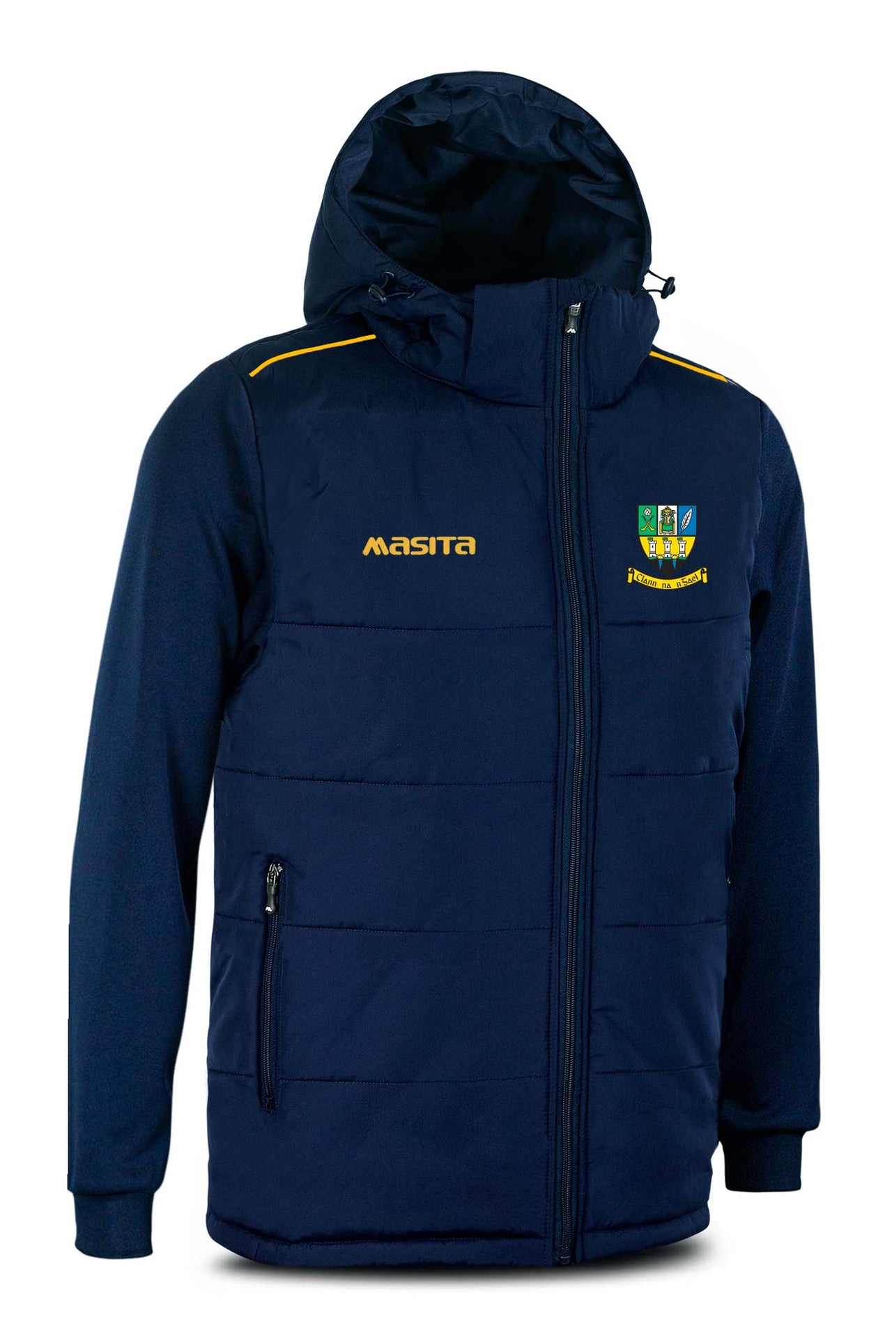 Clann Na nGael Navy/Amber Padded Jacket Kids & Adults