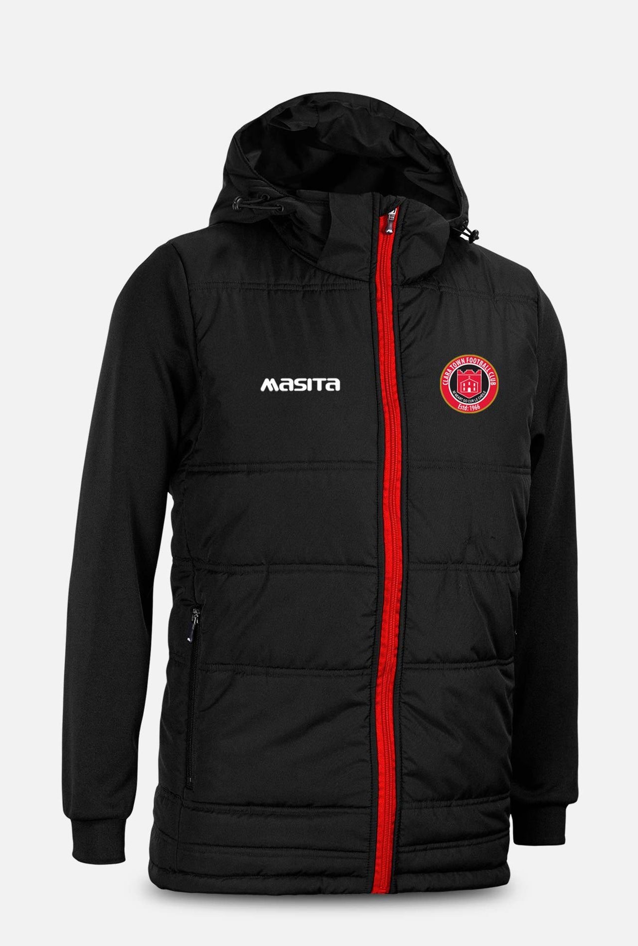 Clara Town FC  Black Nova Padded Jacket Kids & Adults