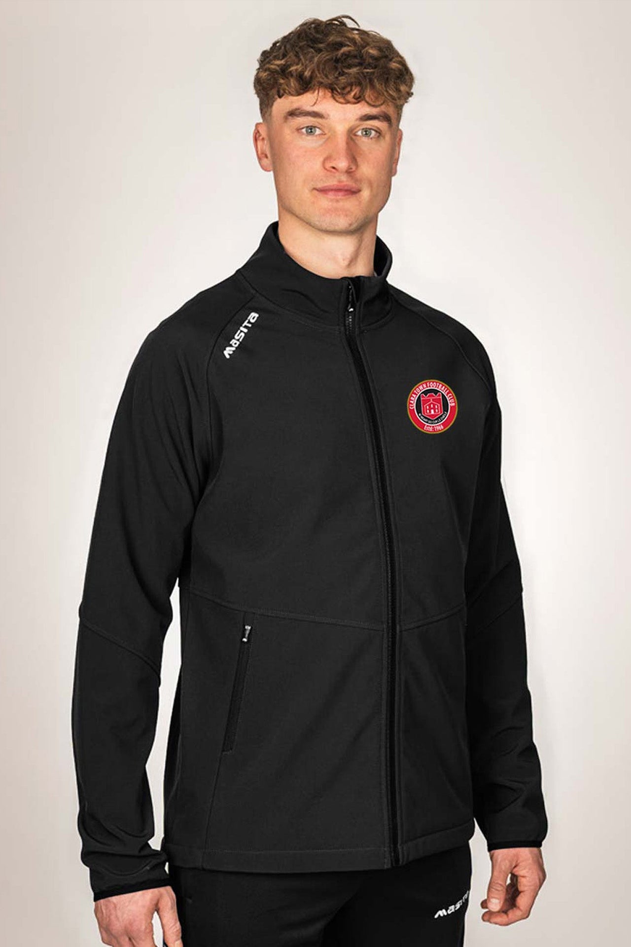 Clara Town FC  Black Softshell Jacket Kids & Adults