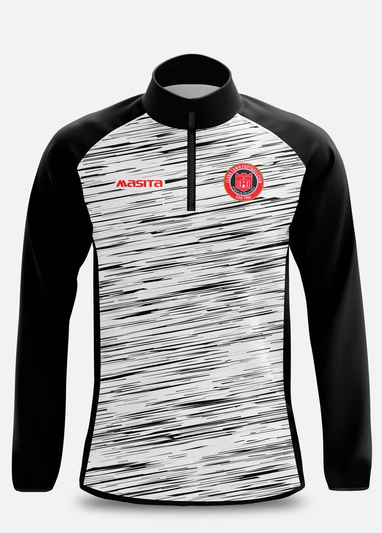 Clara Town FC  White Half Zip Kids & Adults