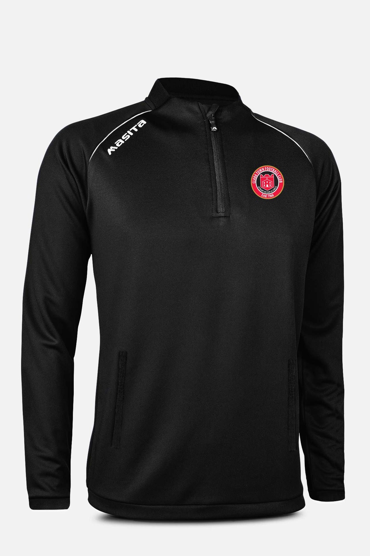 Clara Town FC Pop Up Shop Black Rico Style Half Zip Kids & Adults