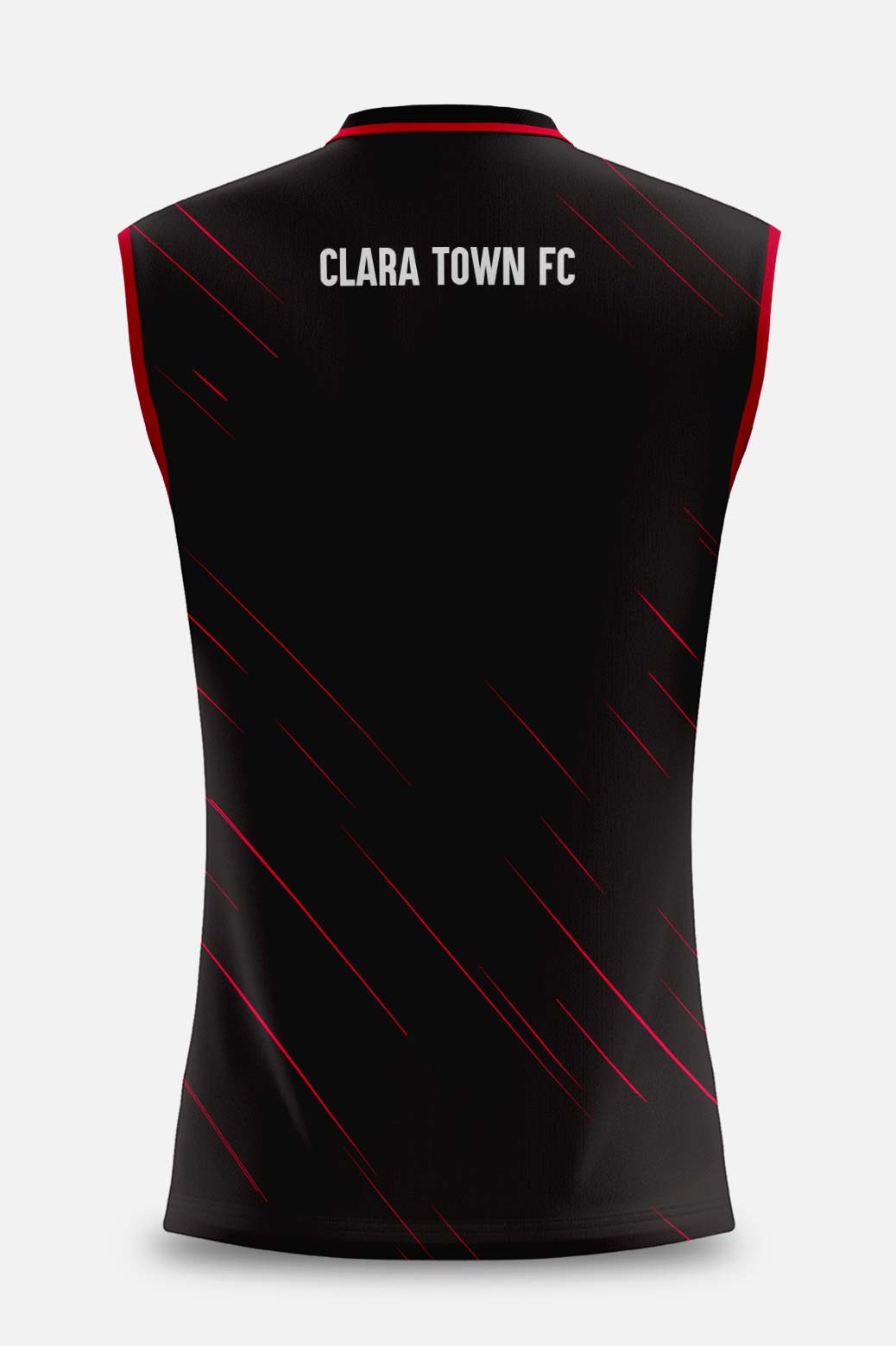 Clara Town FC Pop Up Shop Black Sleeveless Jersey Player Fit