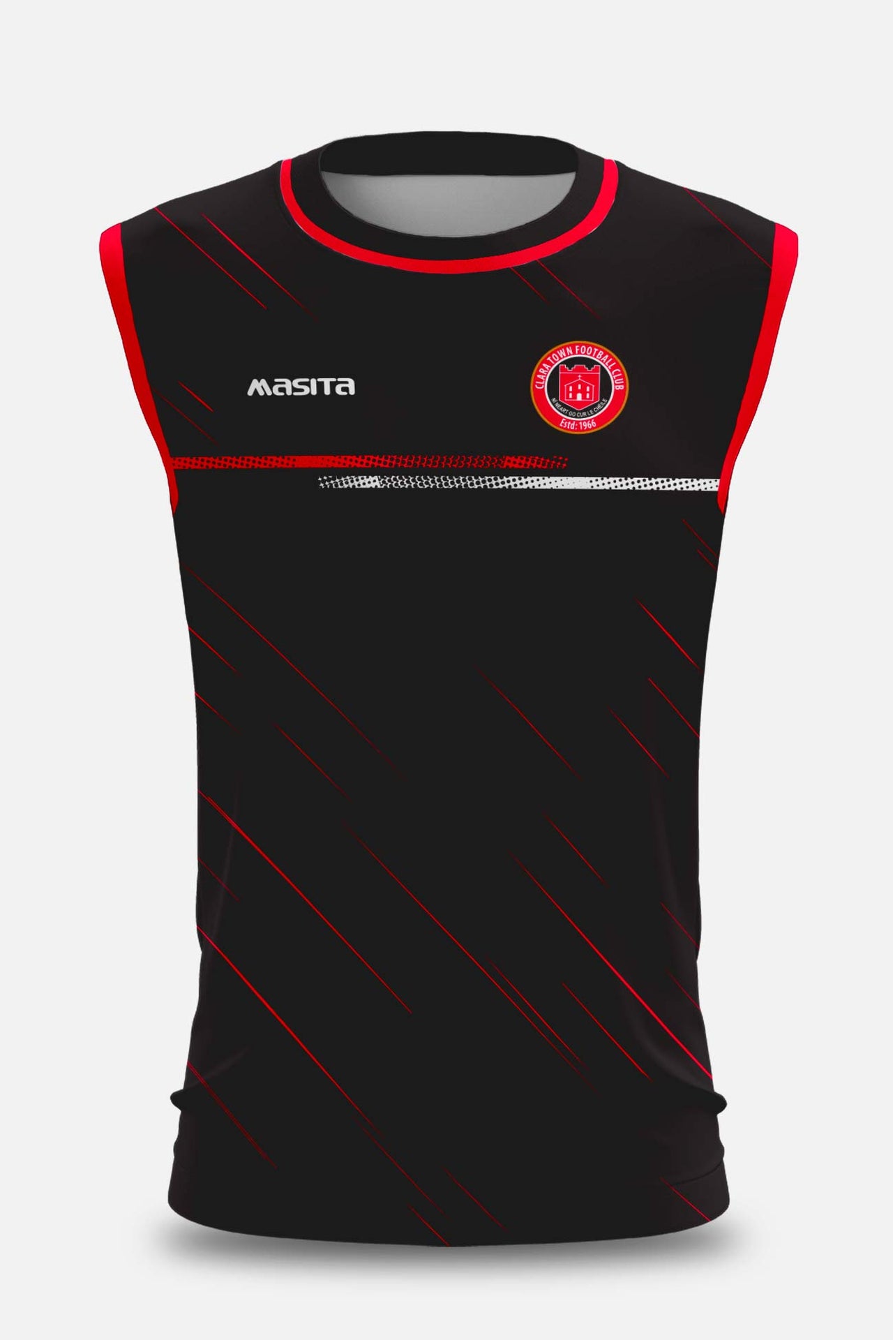 Clara Town FC Pop Up Shop Black Sleeveless Jersey Regular Fit Kids & Adults