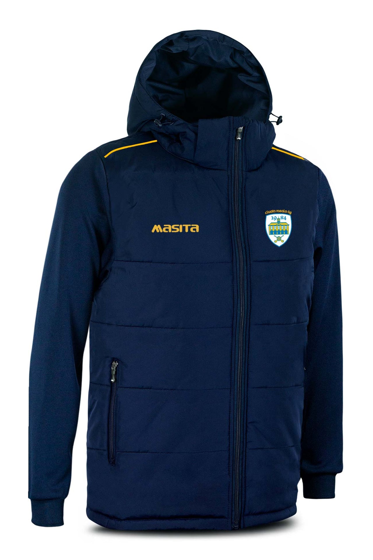 Clonmel Og Navy/Amber Padded Jacket Kids & Adults
