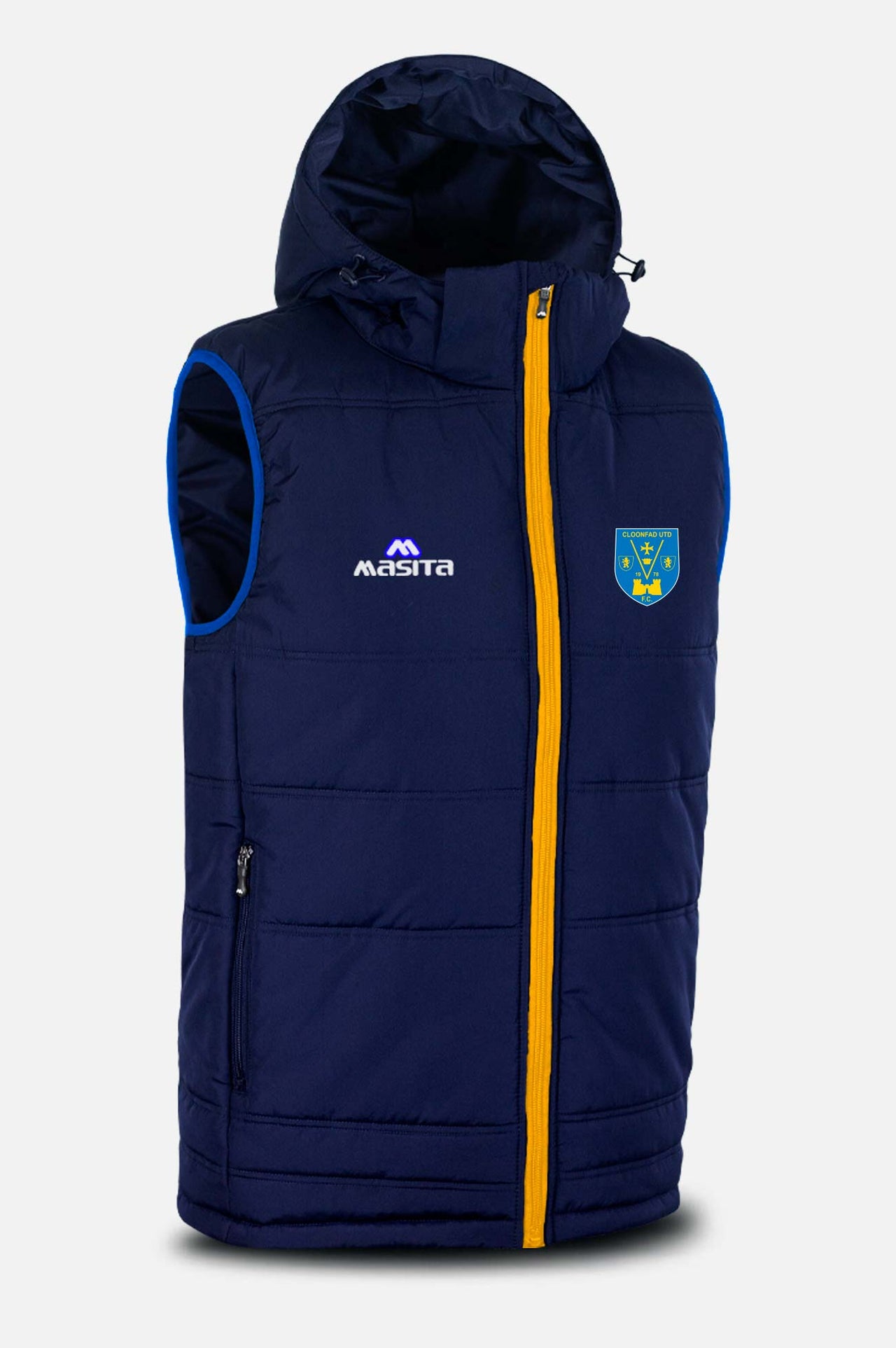 Cloonfad Utd  Navy Nova Sleeveless Gilet Kids & Adults