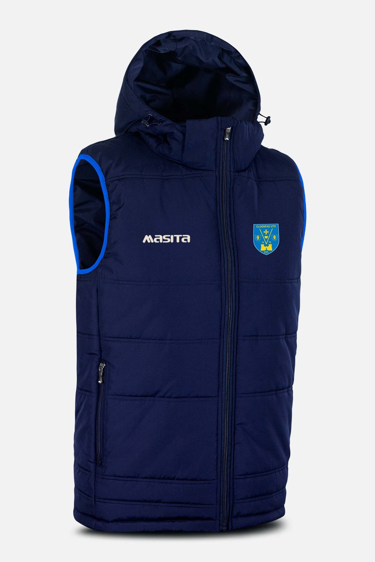 Cloonfad Utd Navy Nova Sleeveless Gilet Kids & Adults