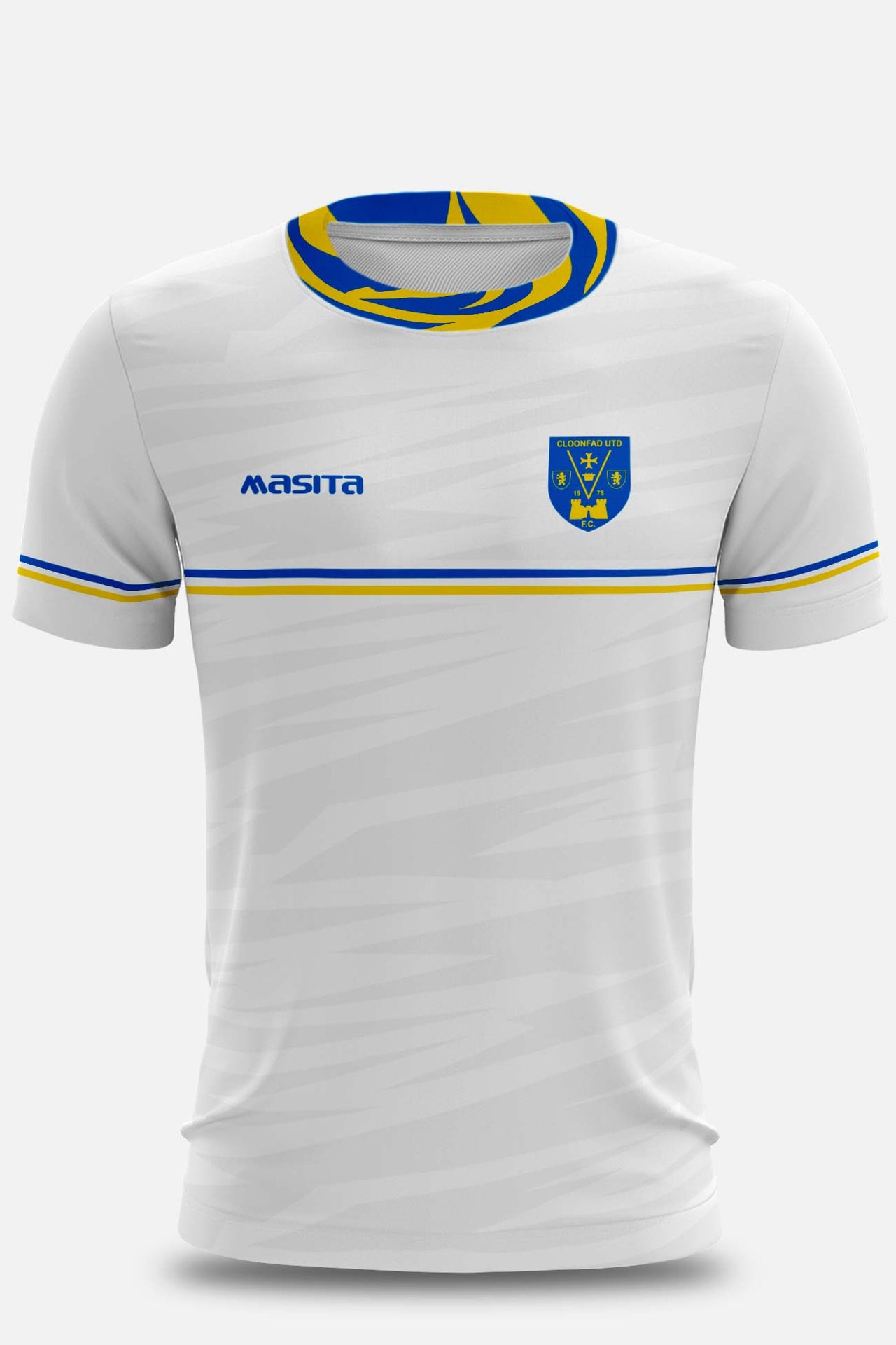 Cloonfad Utd Pop Up Shop White Jersey Player Fit Adult