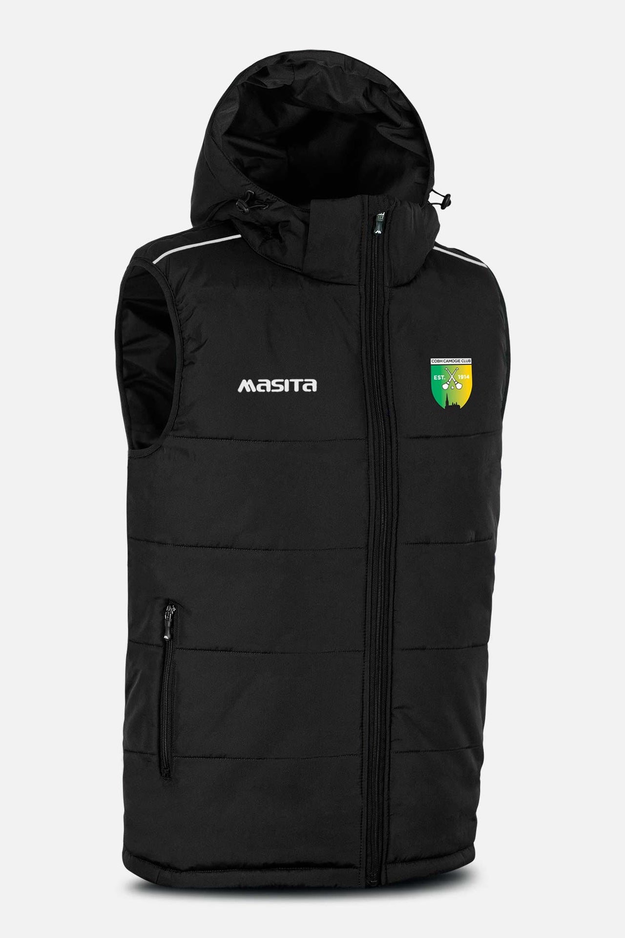 Cobh Camogie Black Sleeveless Gilet Kids & Adults
