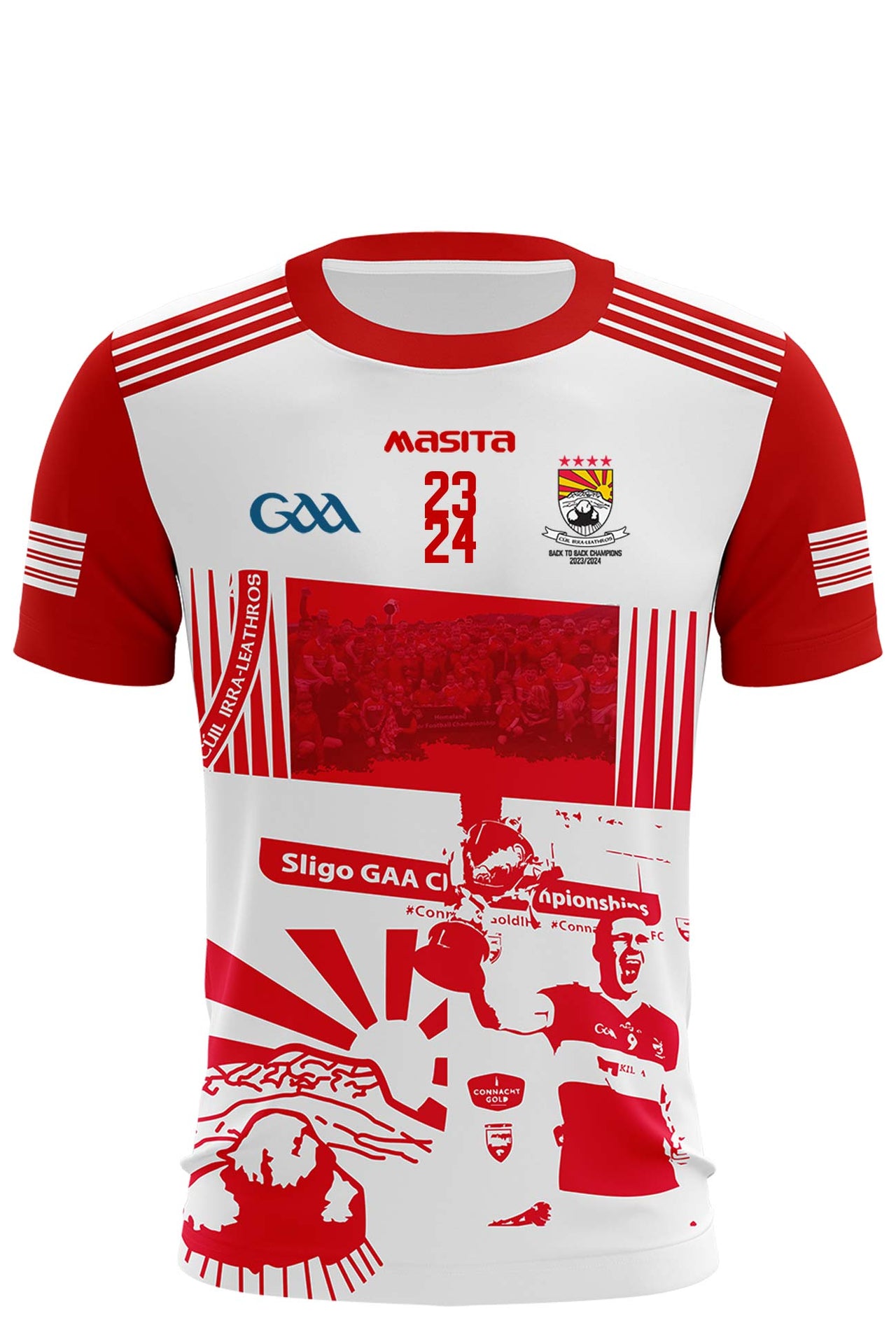 Stock Sale Coolera Strandhill GAA Logo Champions Jersey 3/4YRS,5/6YRS,9/10YRS