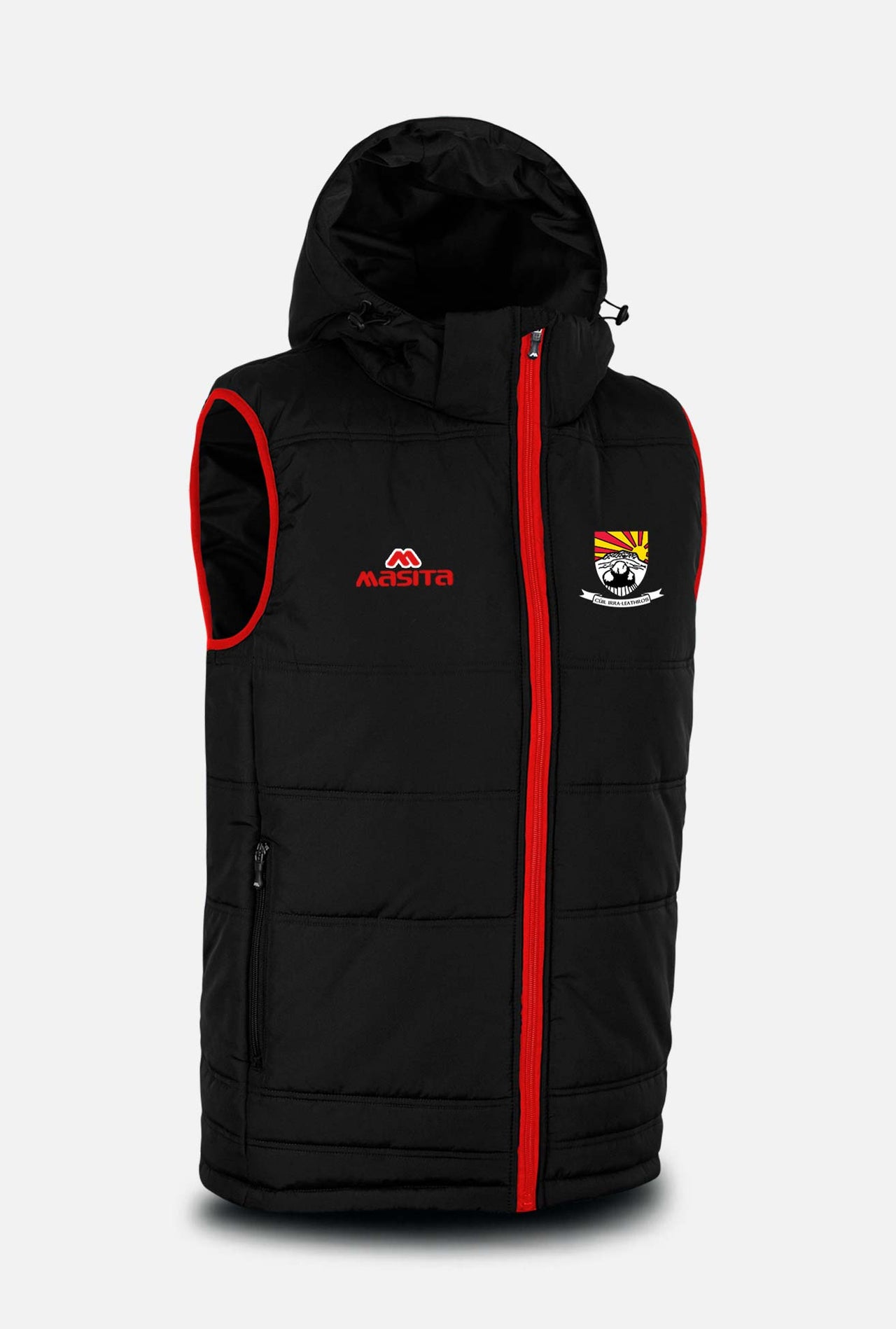 Coolera Strandhill GAA  Black Nova Sleeveless Gilet Kids & Adults
