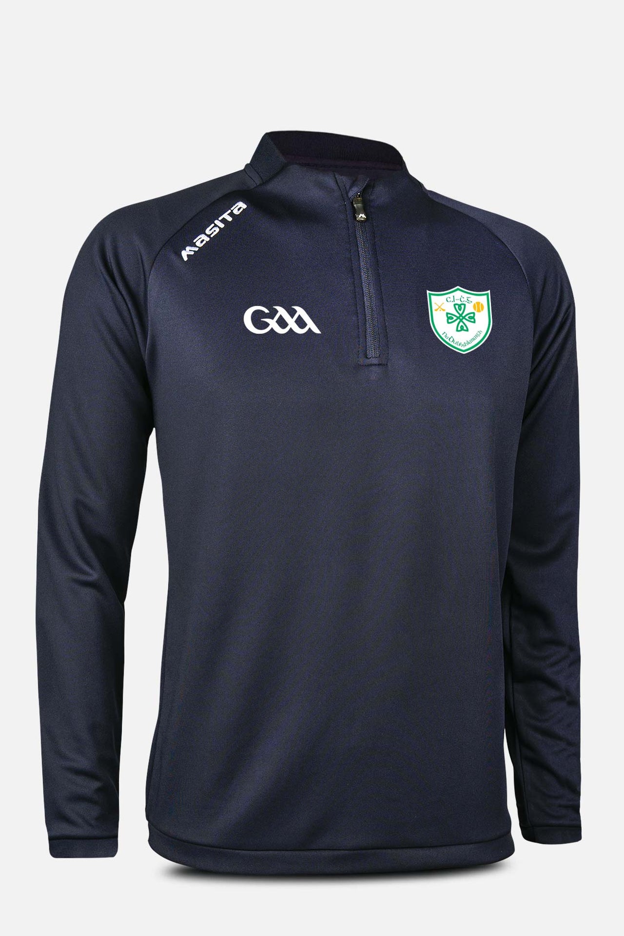 Delanys GAA Pop Up Shop Navy Oregon Style Half Zip Adult