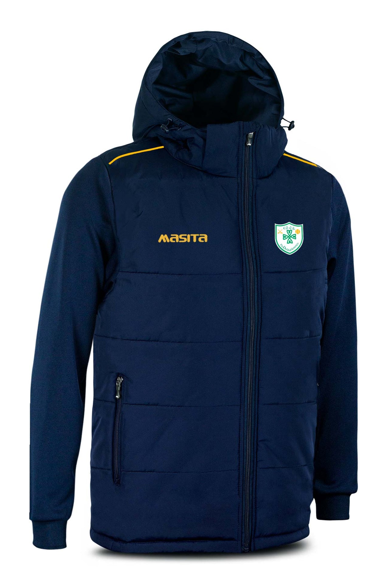 Delanys GAA Navy/Amber Padded Jacket Kids & Adults