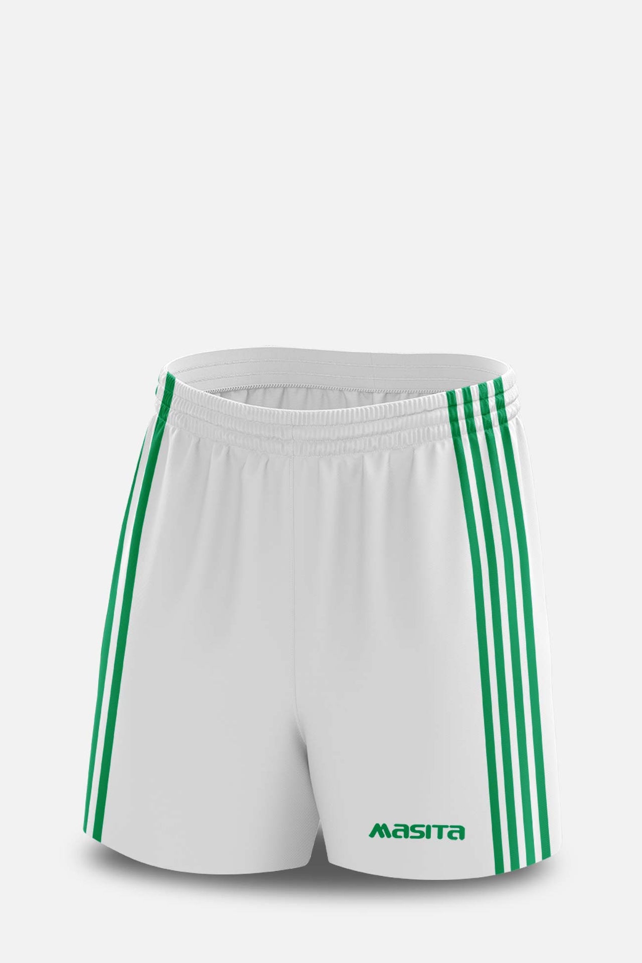 Donard Style Gaelic Shorts White/Green All Sizes