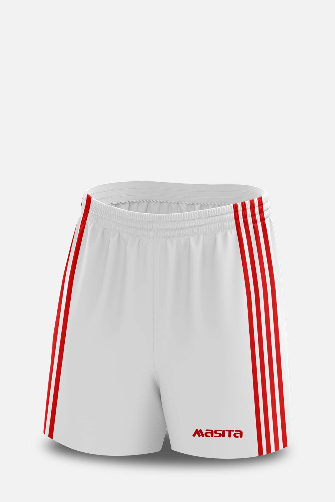 Donard Style Gaelic Shorts White/Red All Sizes
