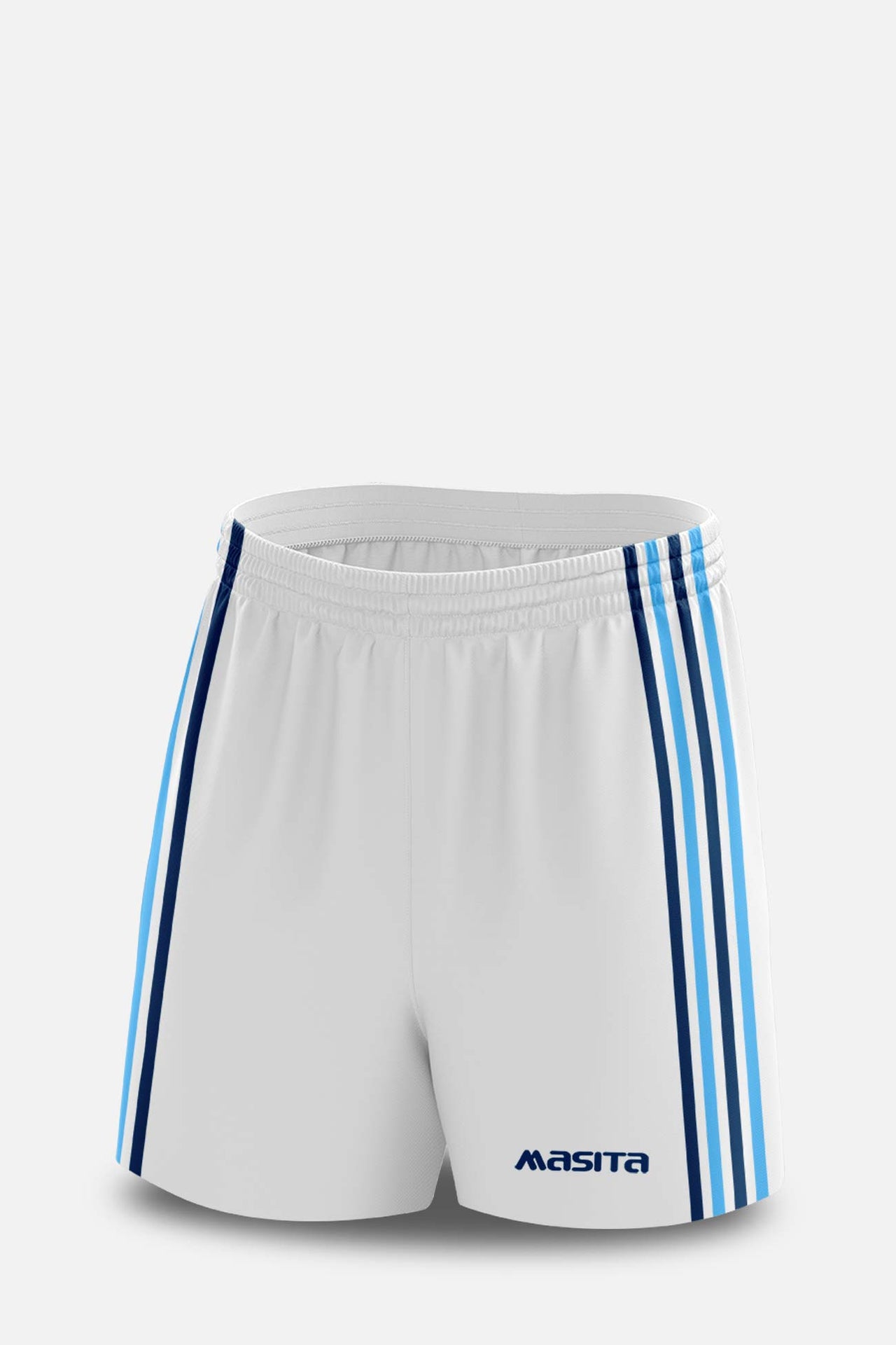 Donard Style Gaelic Shorts White/Navy/Sky All Sizes
