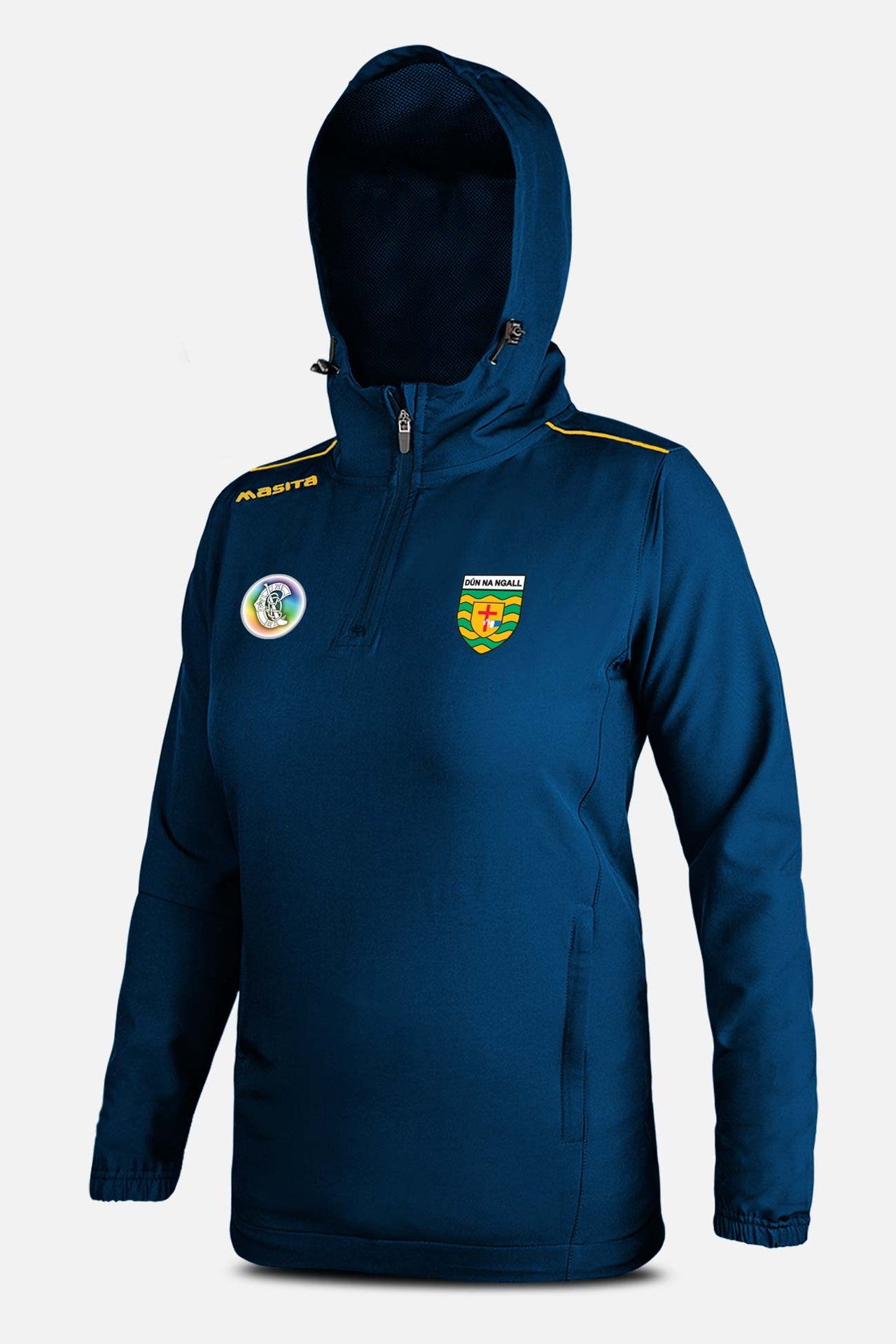 Donegal Camogie Navy/Amber Vermont Pullover Hoodie Adults