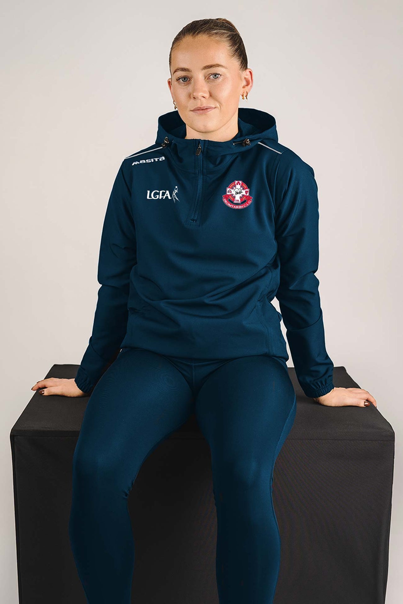 Dromtarriffe LGFA  Navy/White Vermont Pullover Hoodie Adults