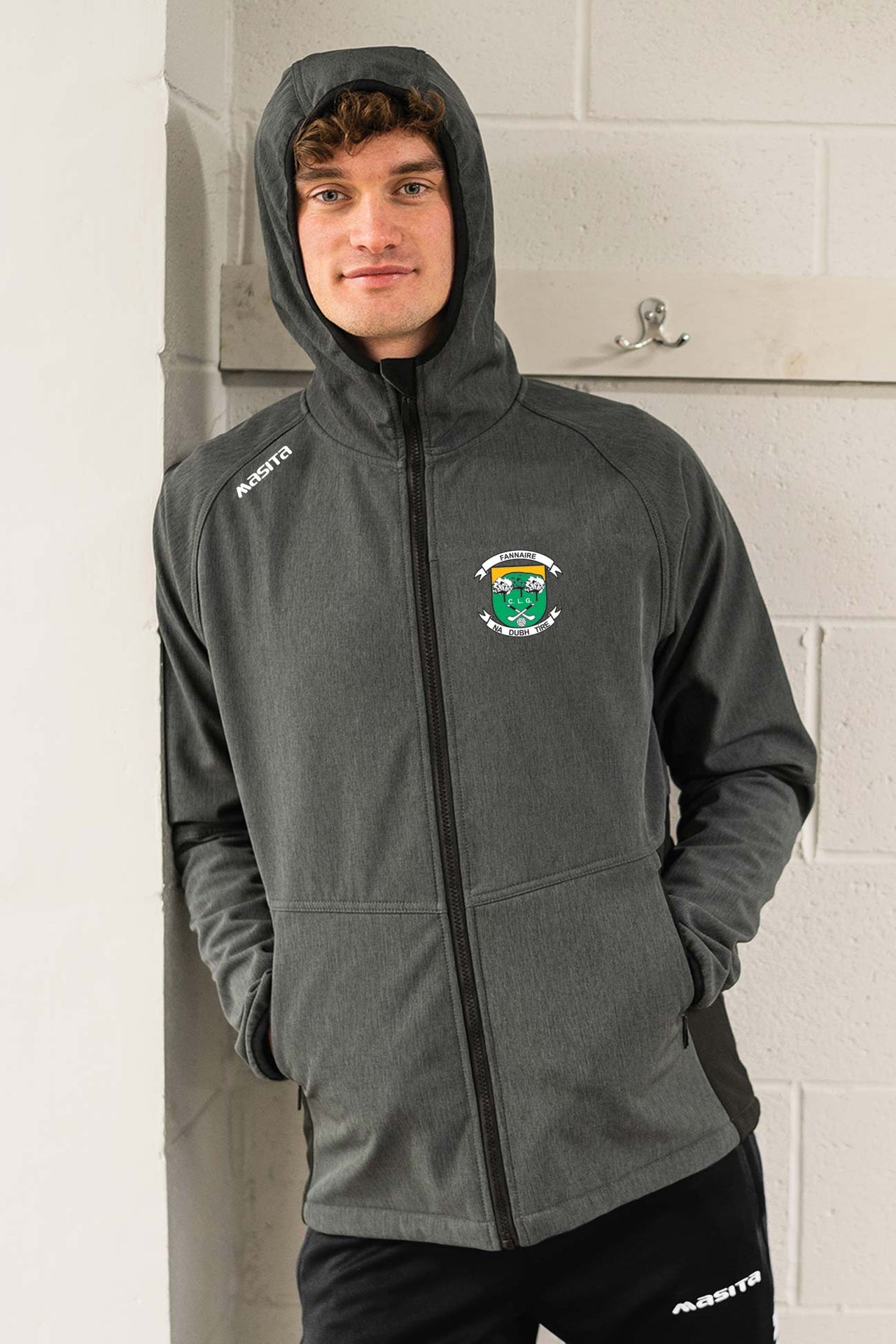 Duffry Rovers Pop Up Shop Grey Softshell Hoodie Jacket Kids & Adults