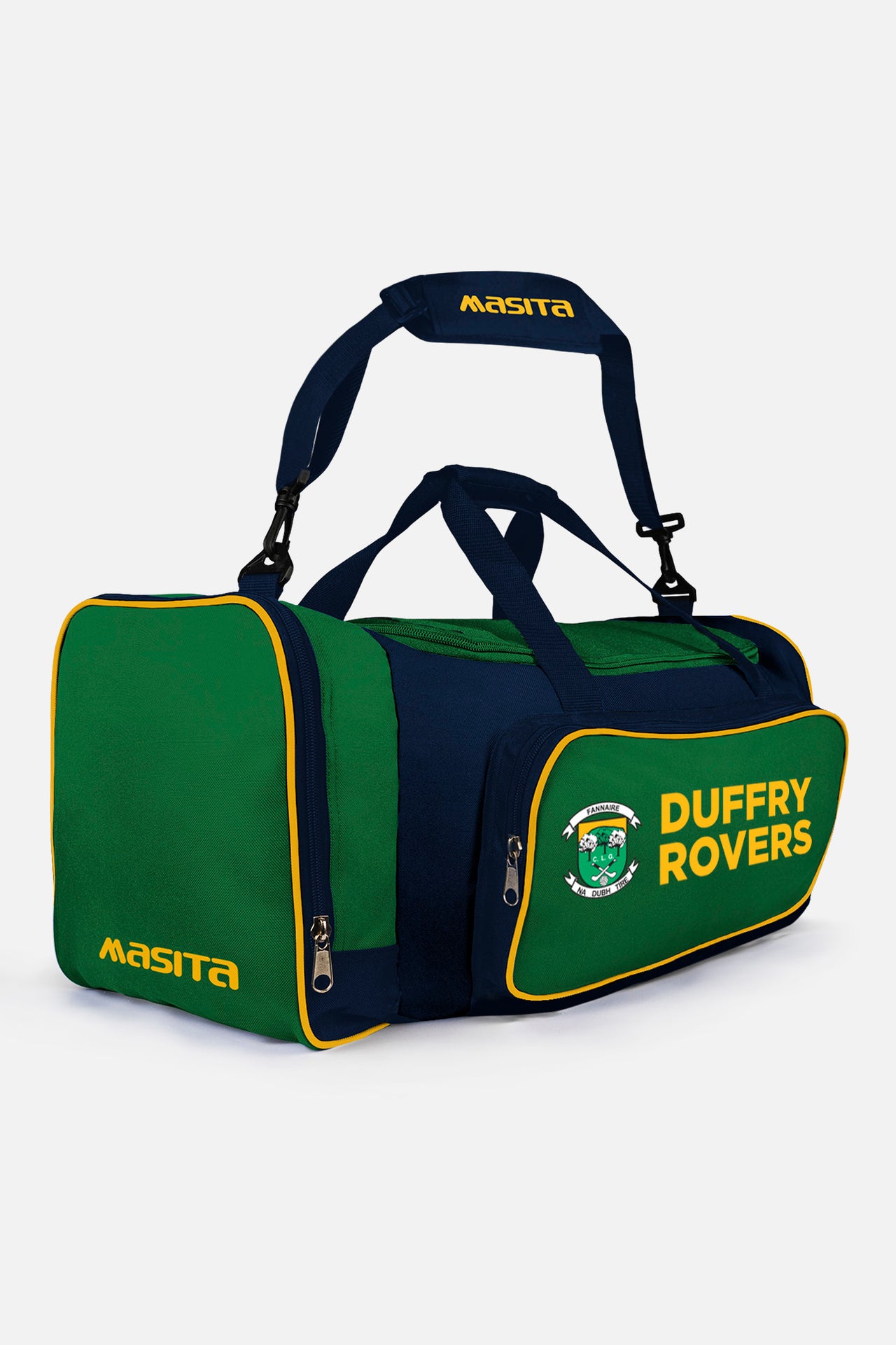 Duffry Rovers Pop Up Shop Green/Navy/Amber Tara Style Club Bag