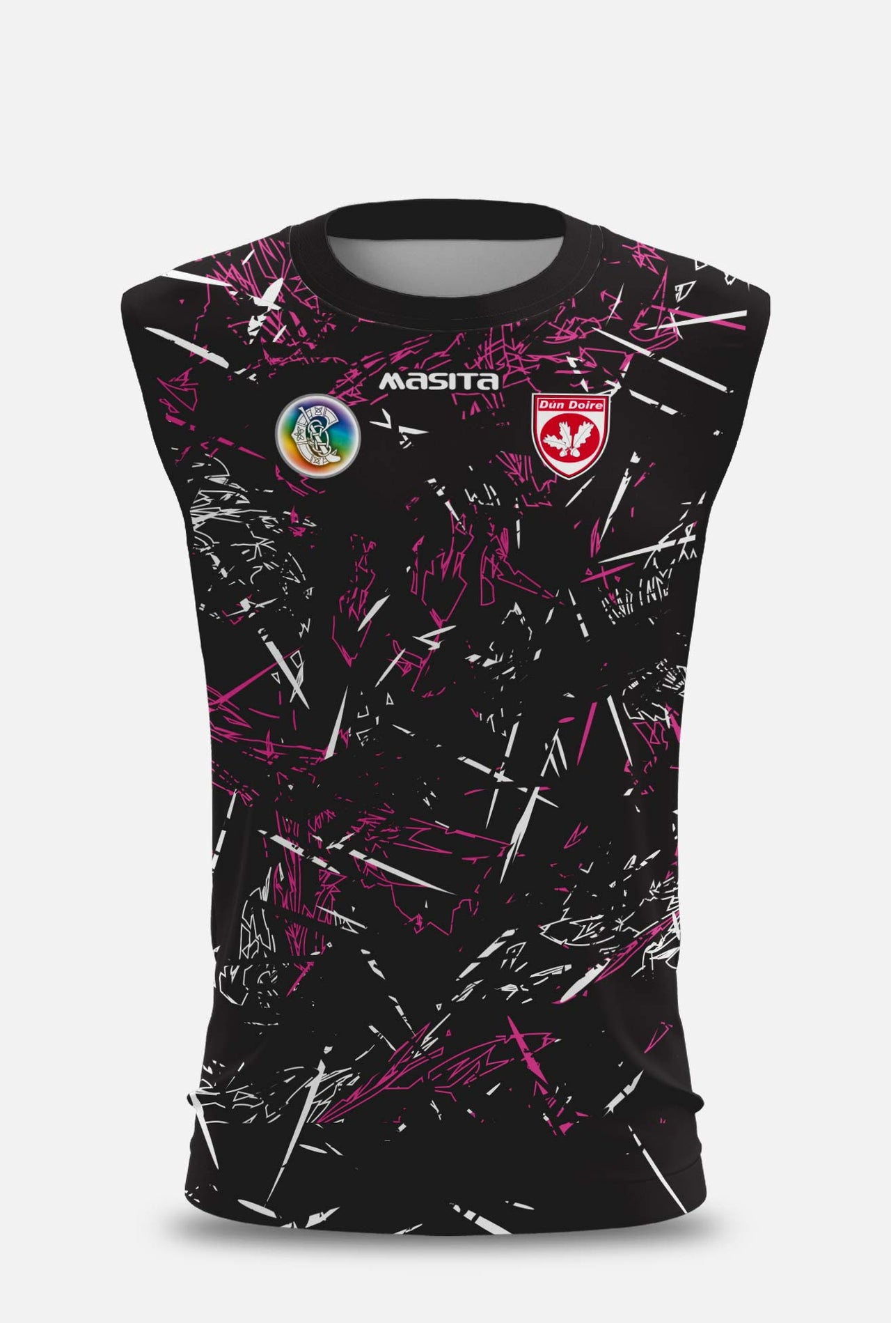 Dunderry Camogie  Pink Sleeveless Jersey Regular Fit Kids & Adults