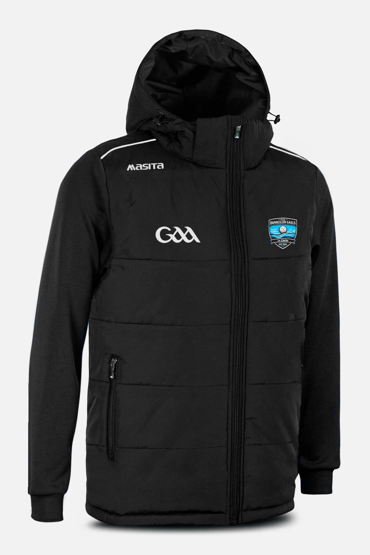 Dunkellin Gaels Black Padded Jacket Kids & Adults