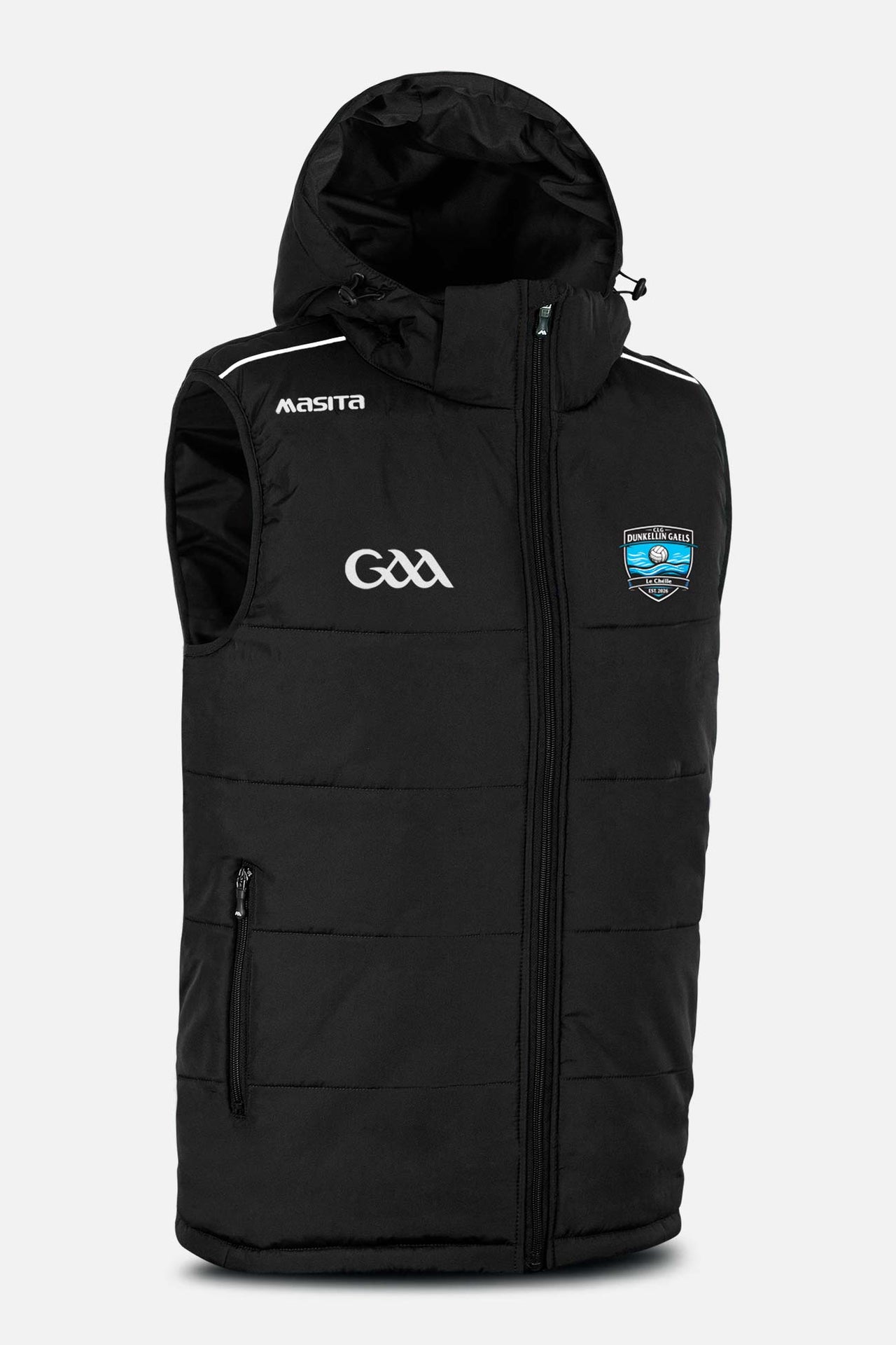 Dunkellin Gaels Black Sleeveless Gilet Kids & Adults