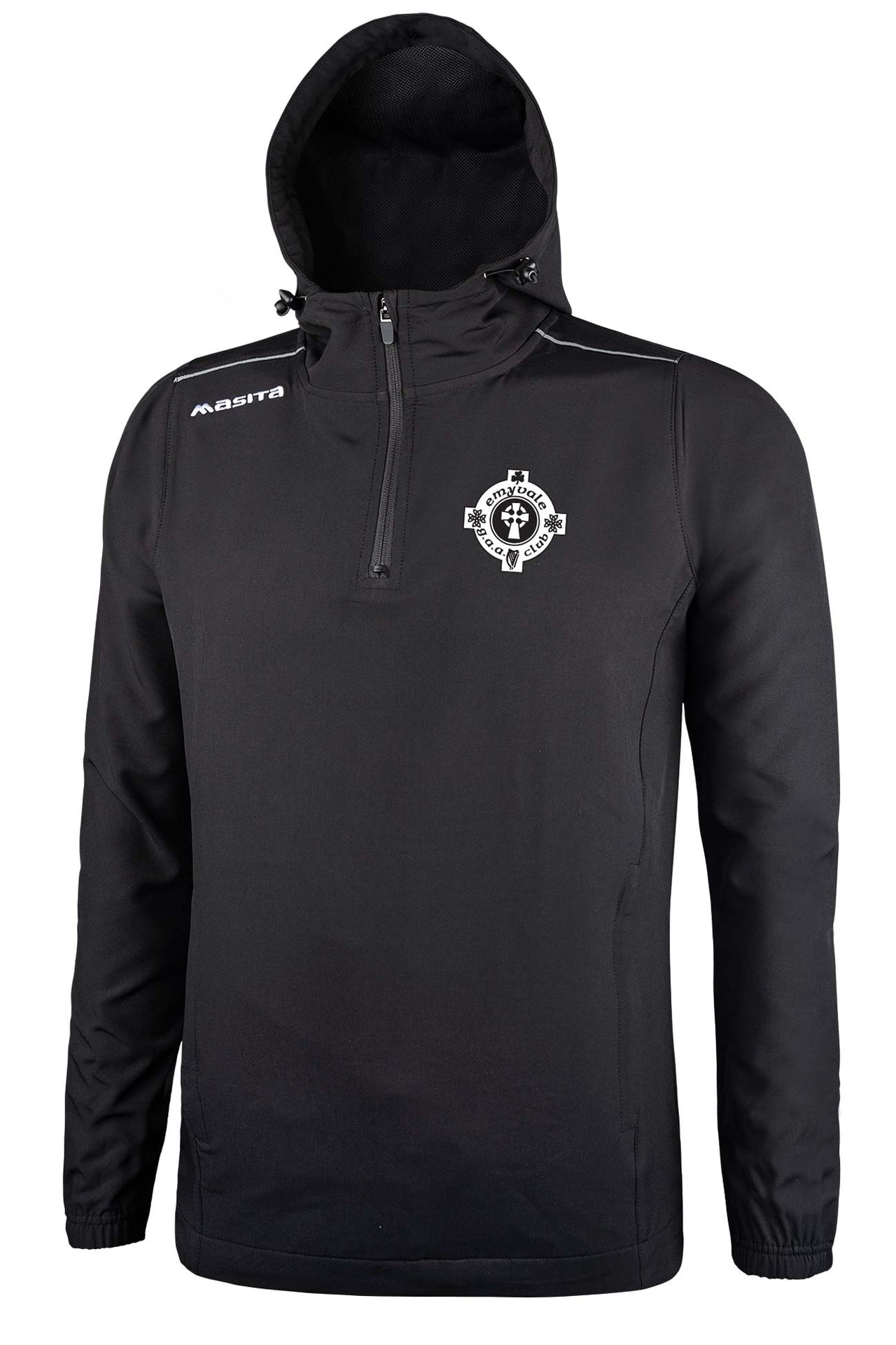 Emyvale GAA Vermont Style Black Pullover Hoodie Adults