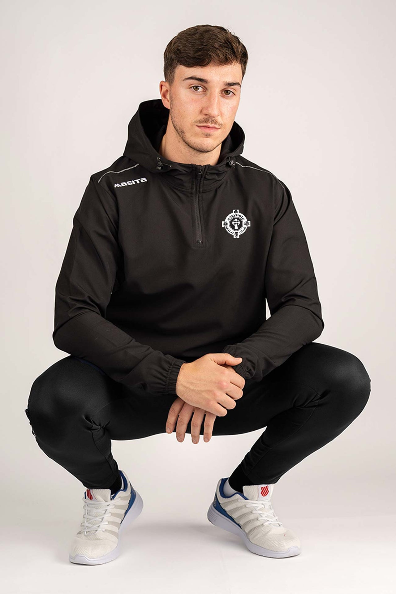 Emyvale GAA Vermont Style Black Pullover Hoodie Adults