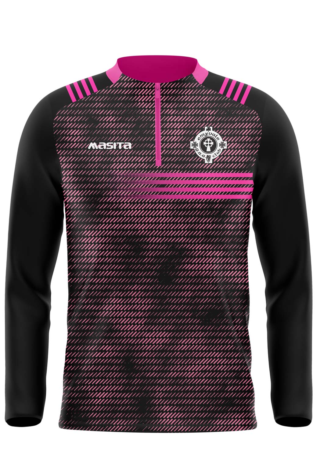 Emyvale GAA Pink Errigal Style Quarter Zip Adults