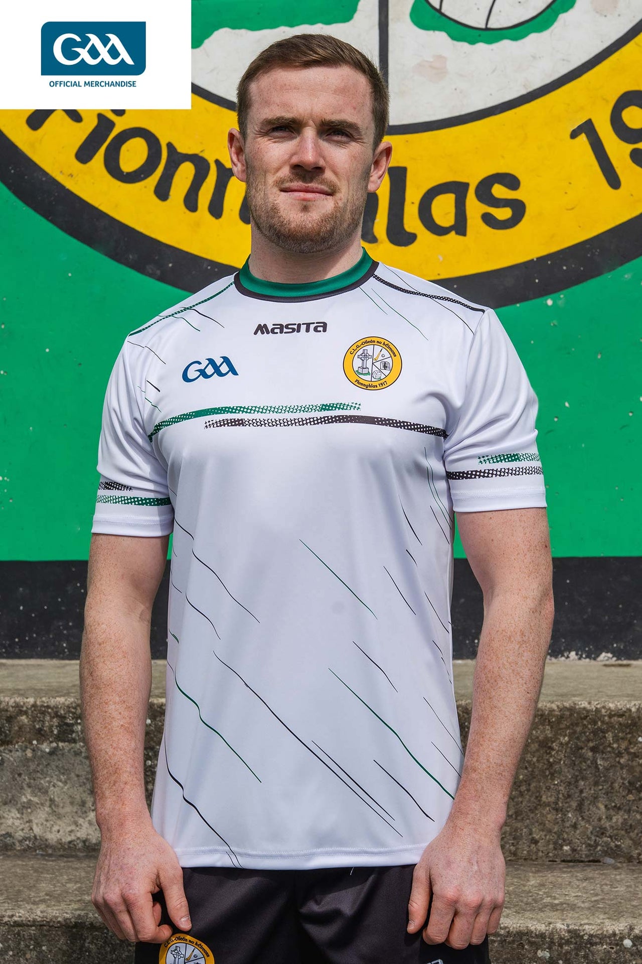 Erin's Isle CLG GAA Logo Away Jersey Player Fit Adult