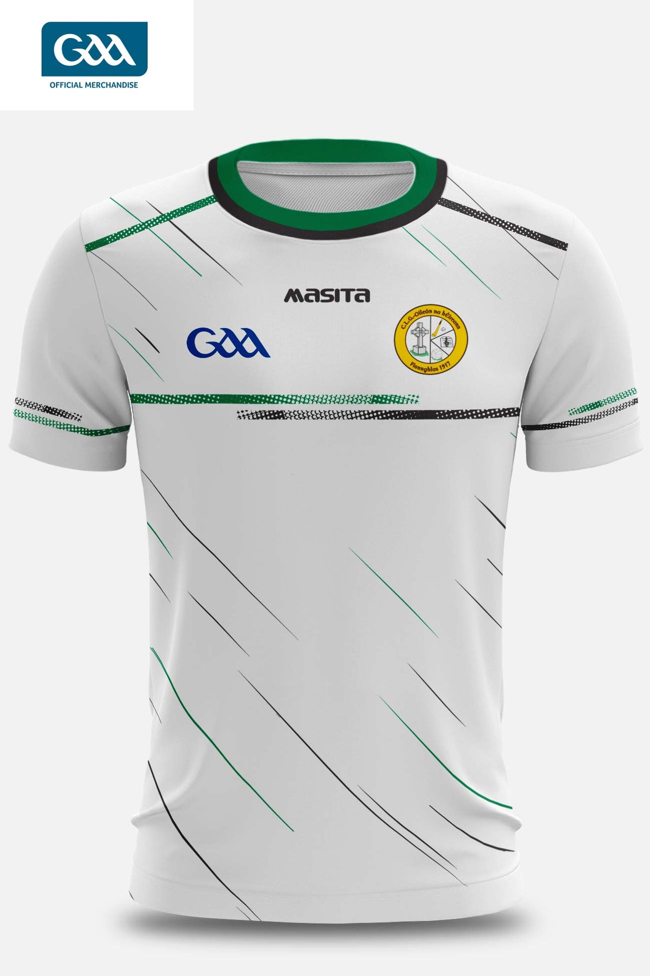 Erin's Isle CLG GAA Logo Away Jersey Player Fit Adult