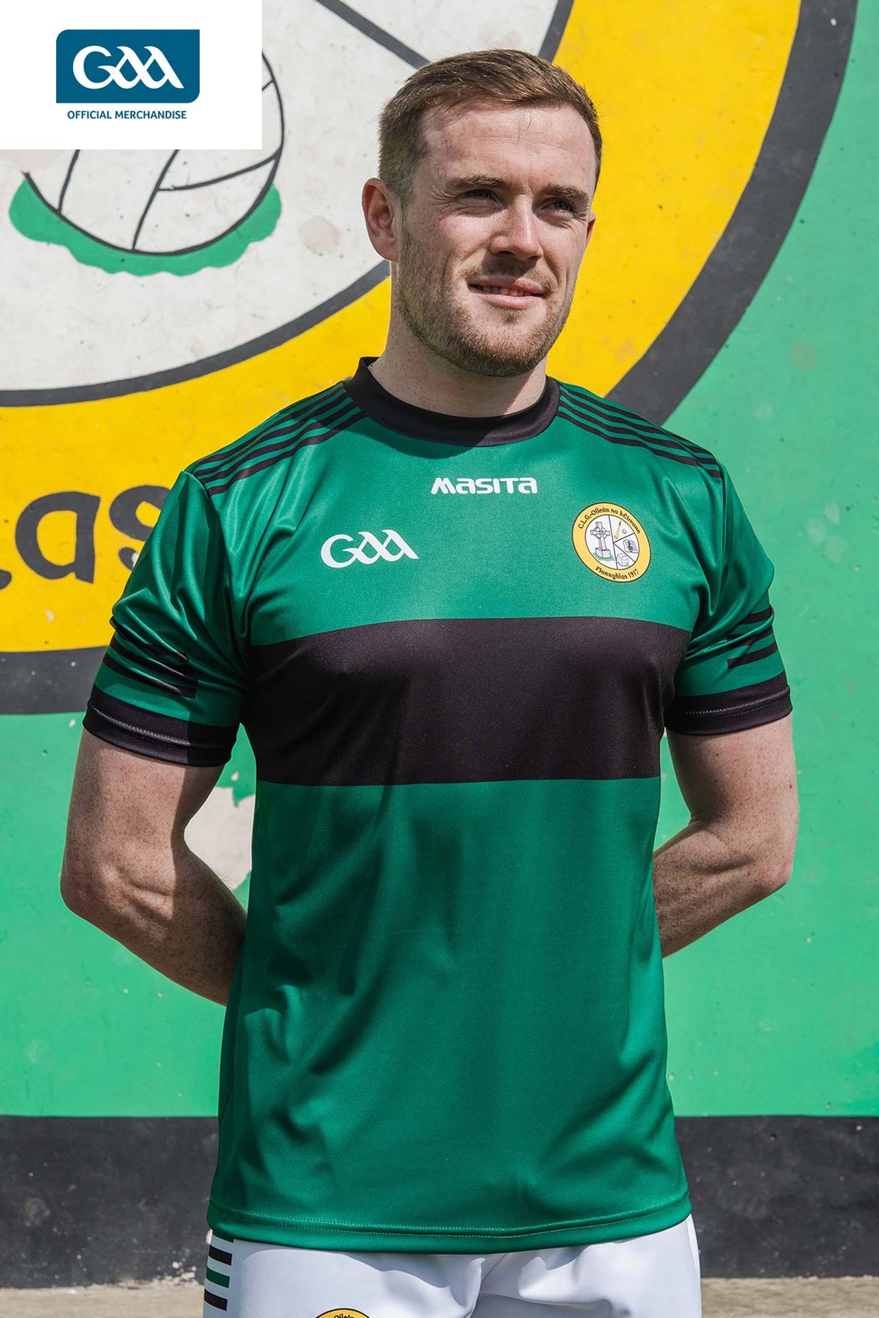 Erin's Isle CLG GAA Logo Home Jersey Player Fit Adult