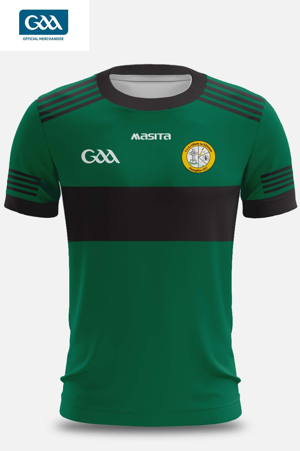 Erin's Isle CLG Home GAA Logo Jersey Regular Fit Kids & Adults