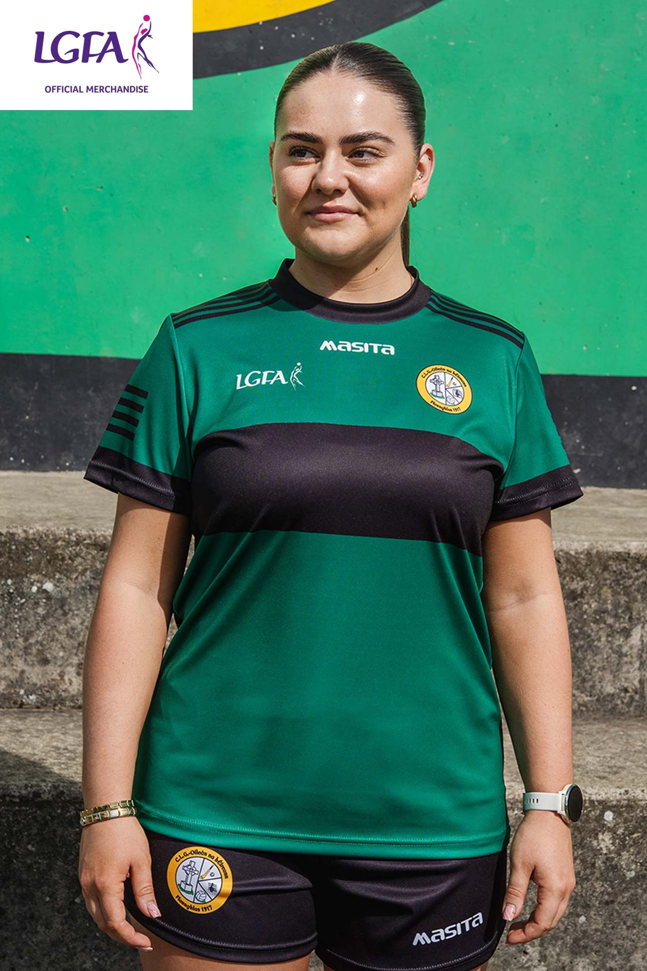 Erin's Isle CLG Home LGFA Logo Jersey Regular Fit Kids & Adults